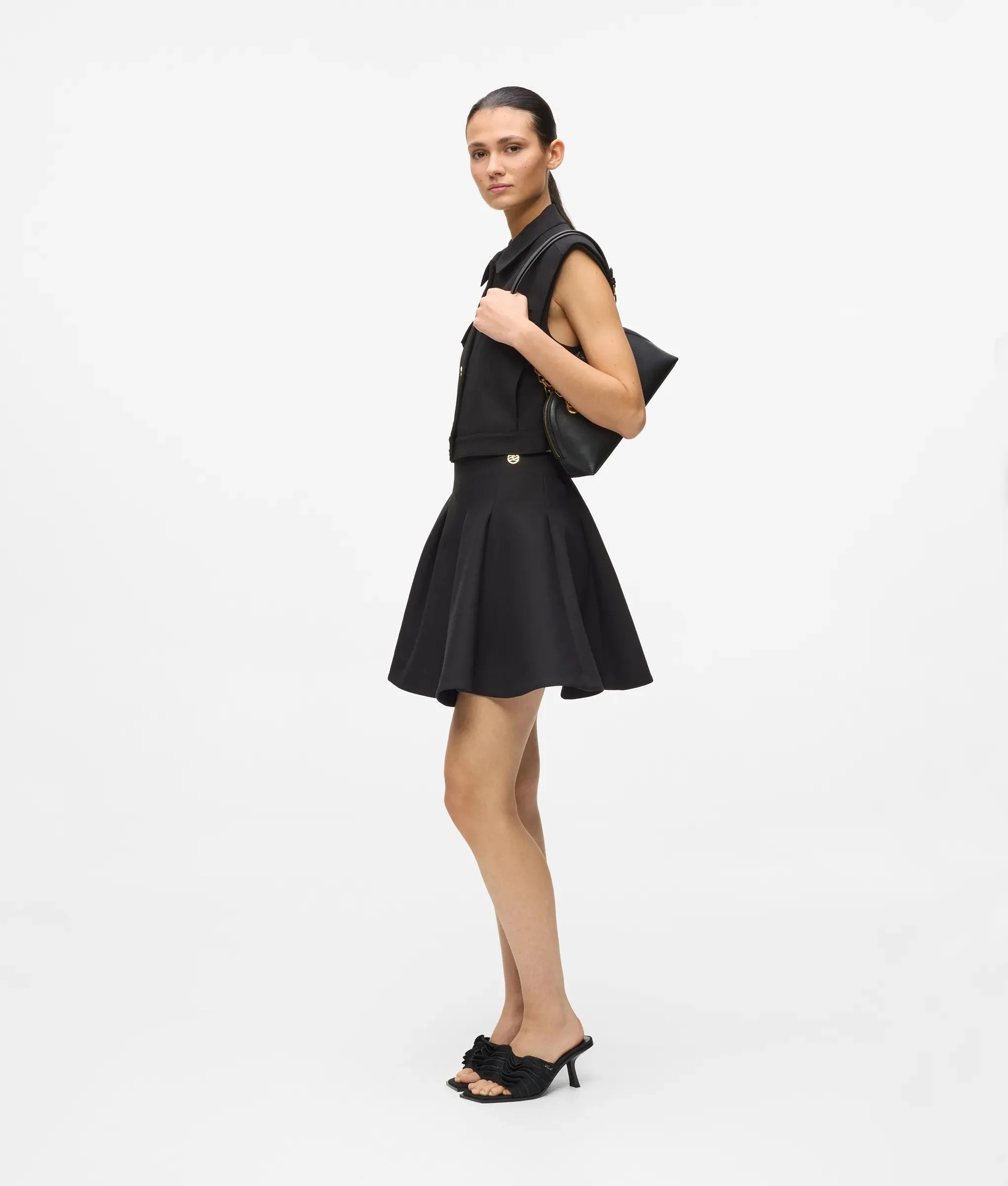 KARL LAGERFELD - Flared Mini Skirt