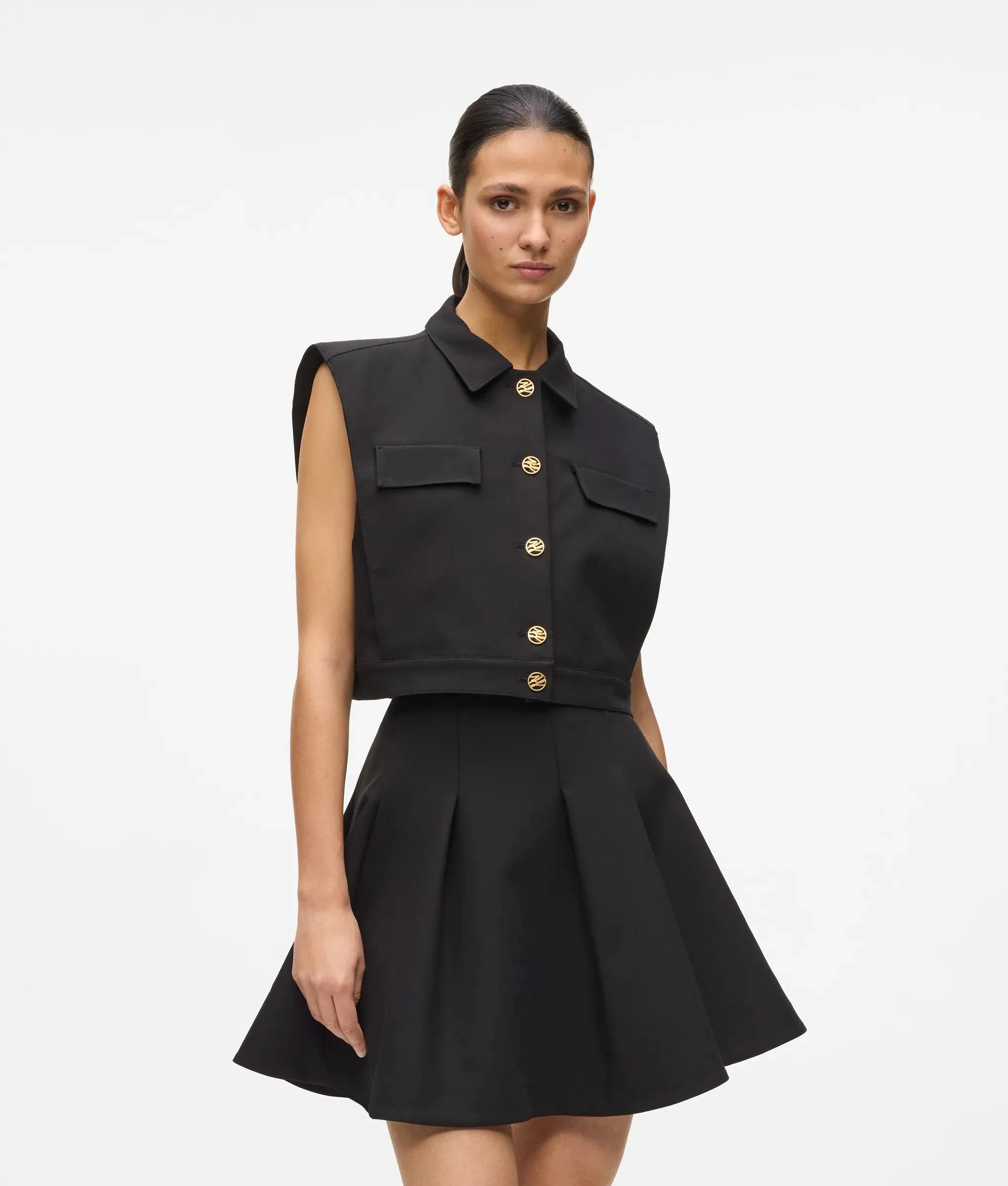 KARL LAGERFELD - Cropped Gilet