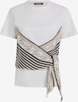 Scarf Print Detail T-shirt