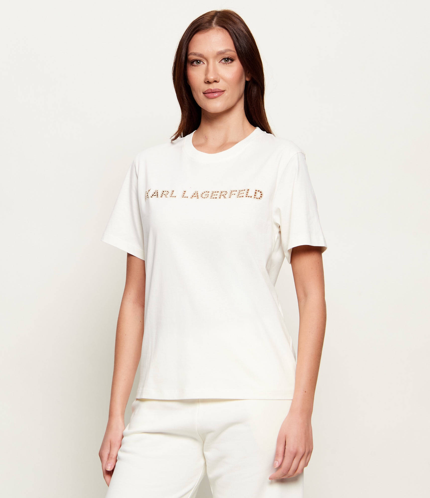 KARL LAGERFELD - Embroidery Detail T- Shirt
