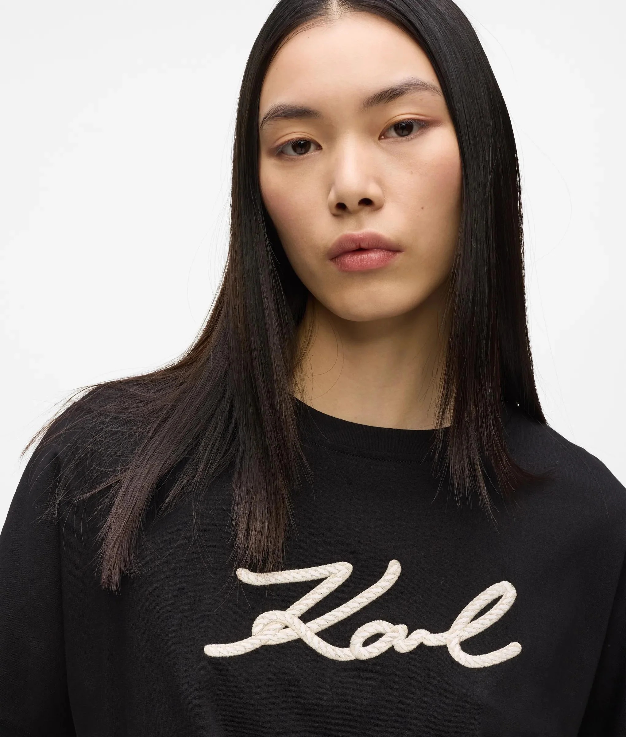 KARL LAGERFELD - Rope Logo T-shirt