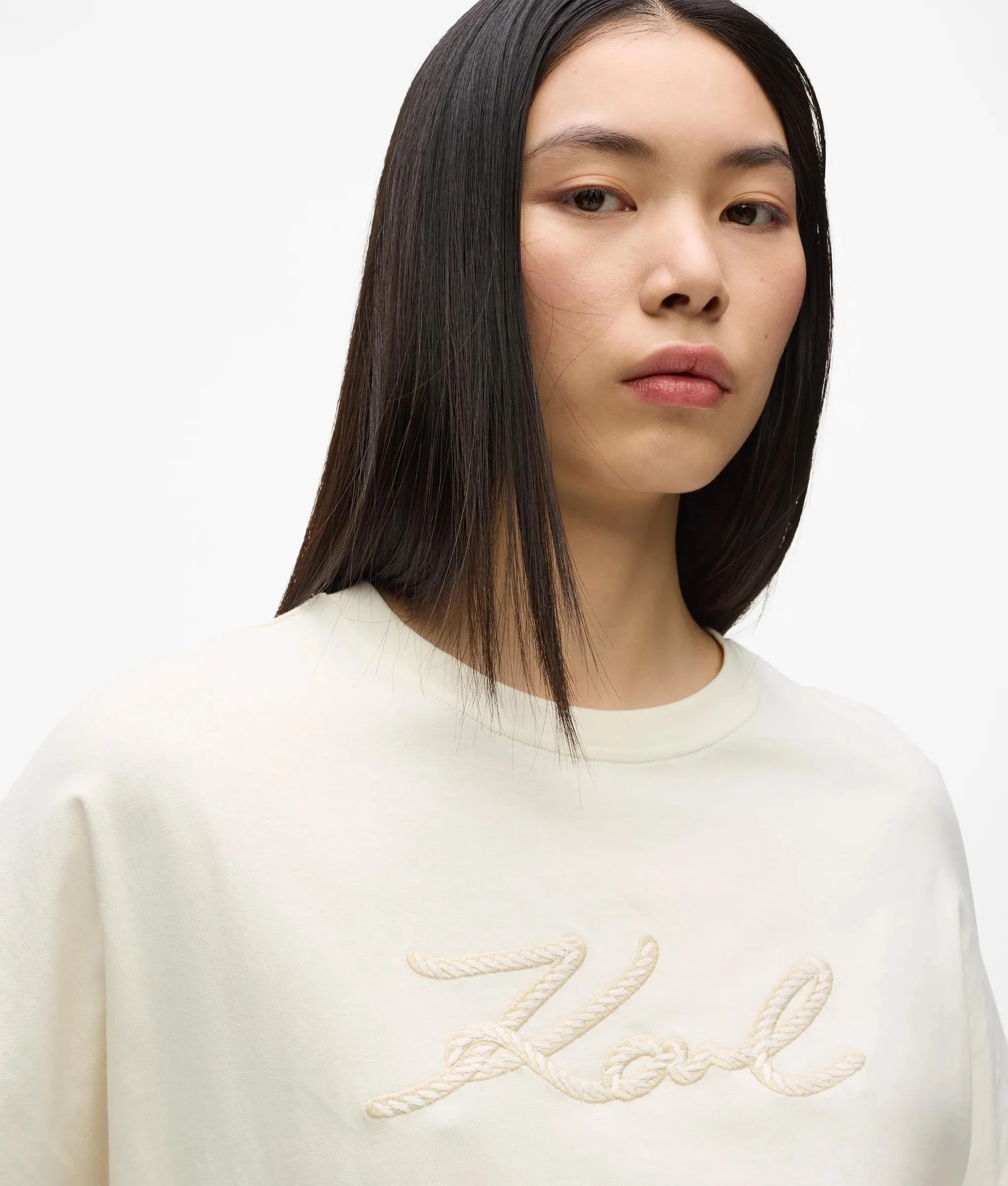 KARL LAGERFELD - Rope Logo T-shirt