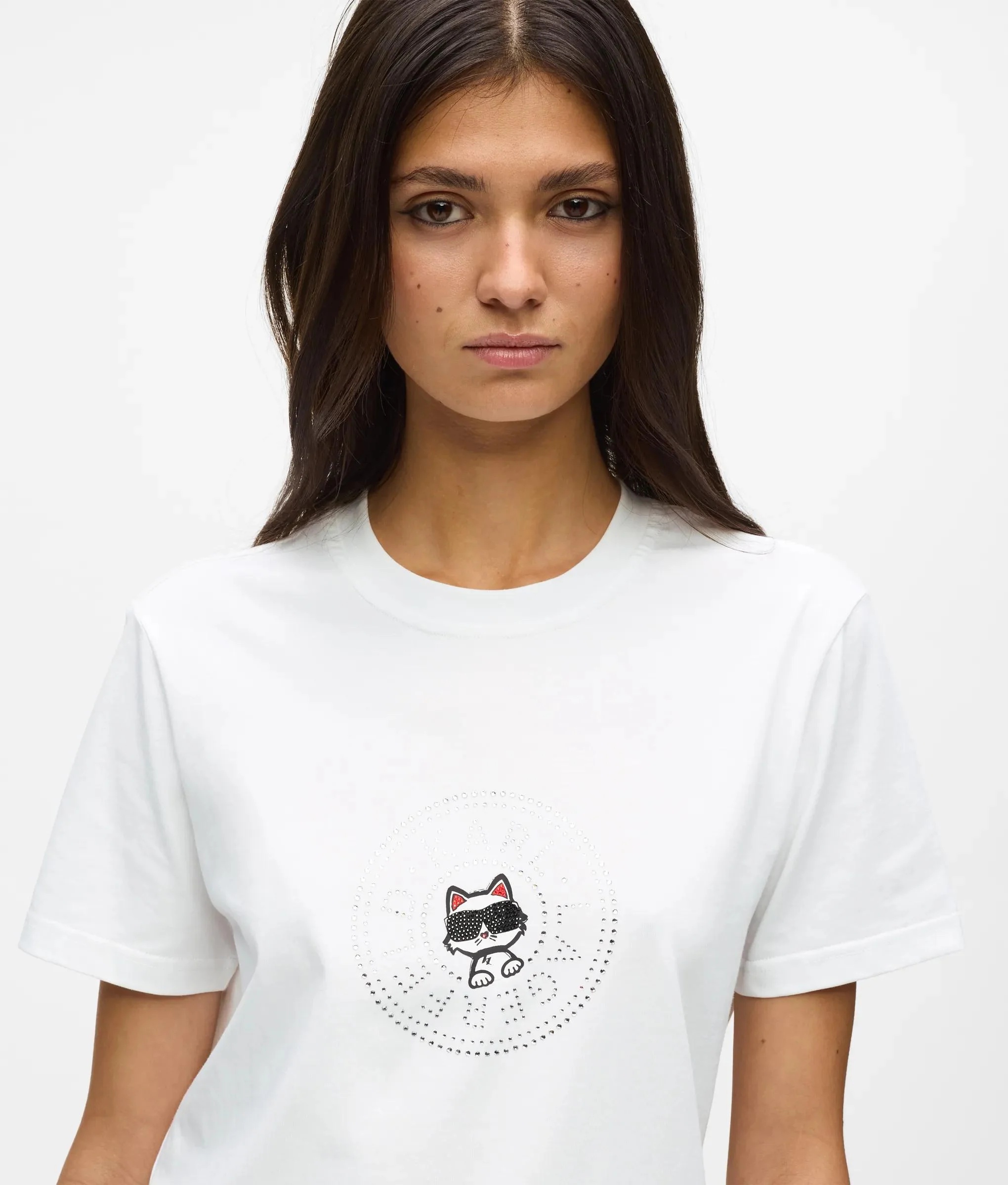 KARL LAGERFELD - Ikon Circle Logo T-Shirt