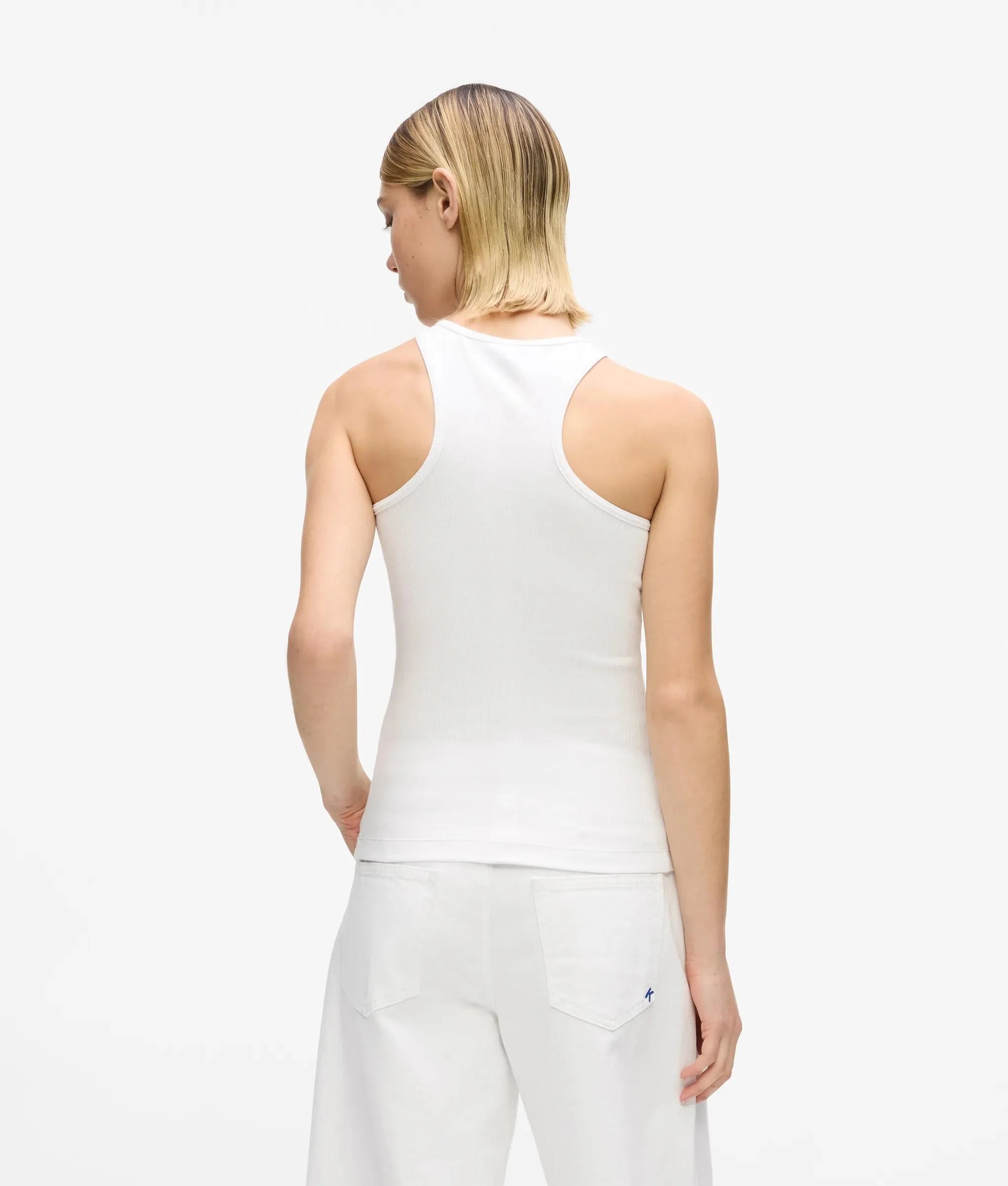 KARL LAGERFELD JEANS - Ribbed Logo Tank Top