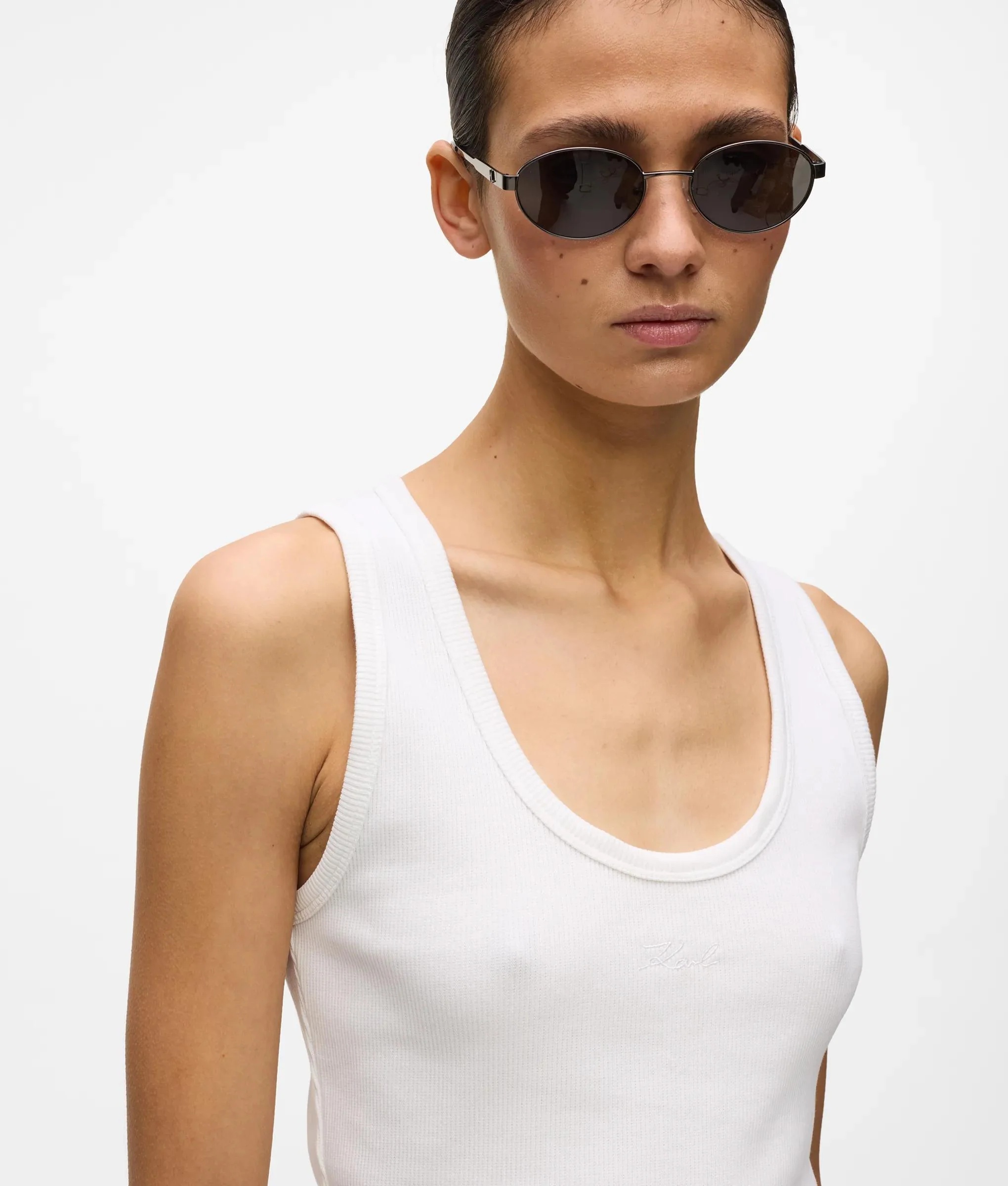 KARL LAGERFELD - Essential Logo Commercial Tank Top