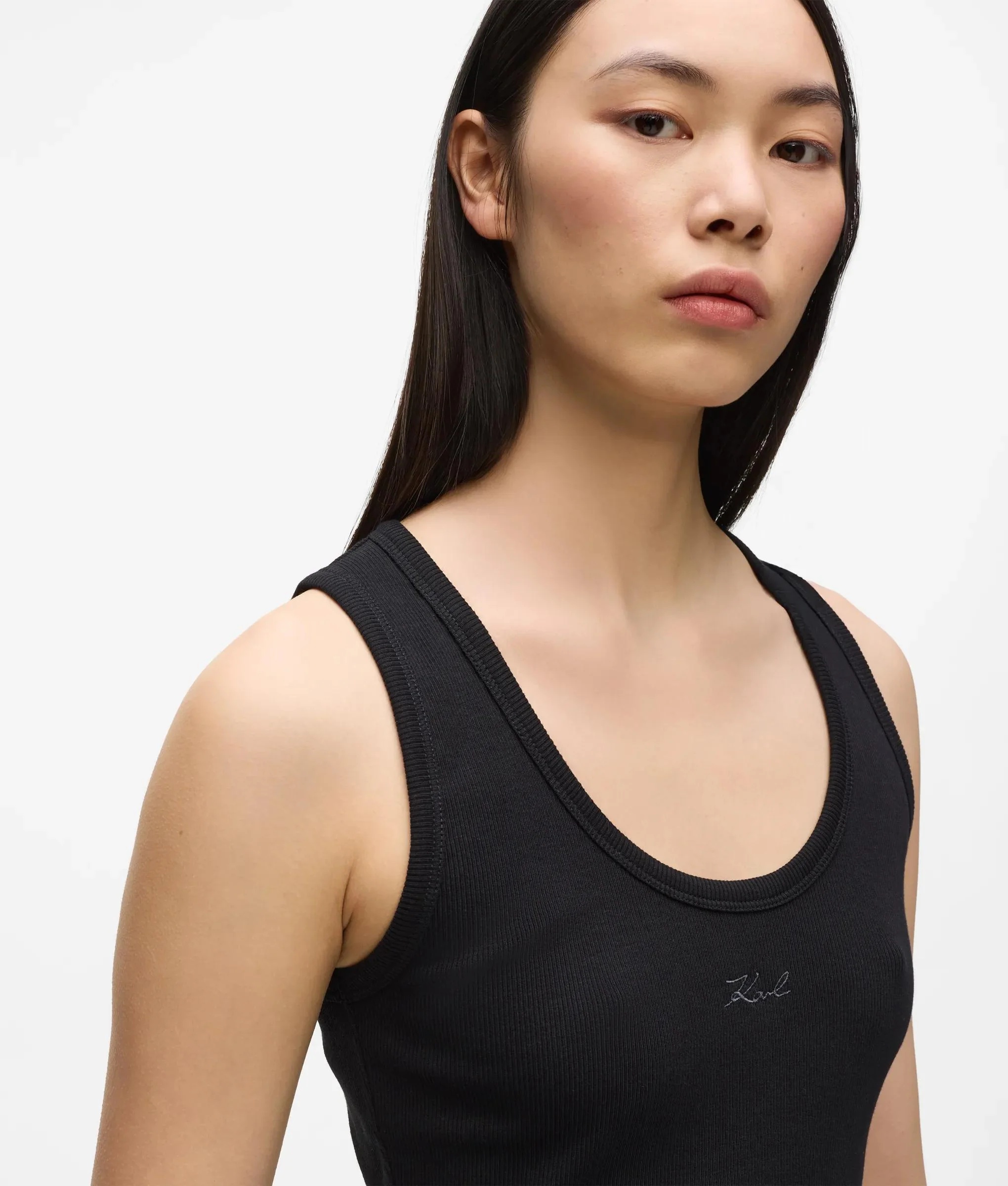 KARL LAGERFELD - Essential Logo Commercial Tank Top