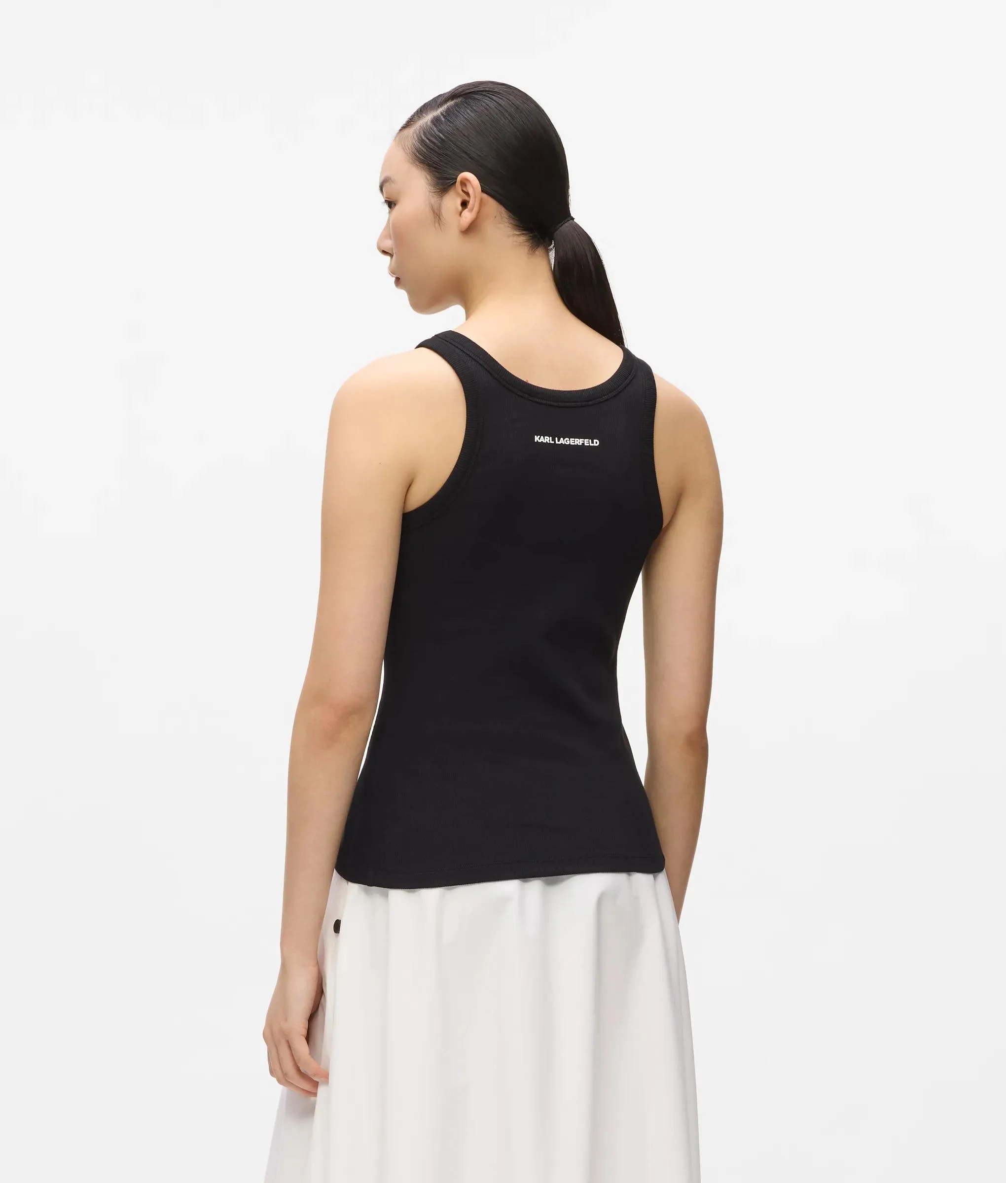 KARL LAGERFELD - Ikon Ribbed Tank Top
