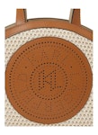 K/Circle Small Raffia Tote