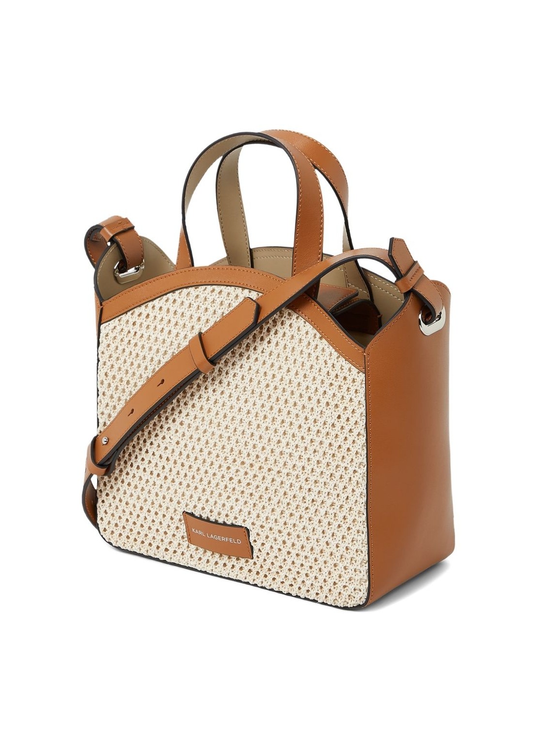 KARL LAGERFELD - K/Circle Small Raffia Tote