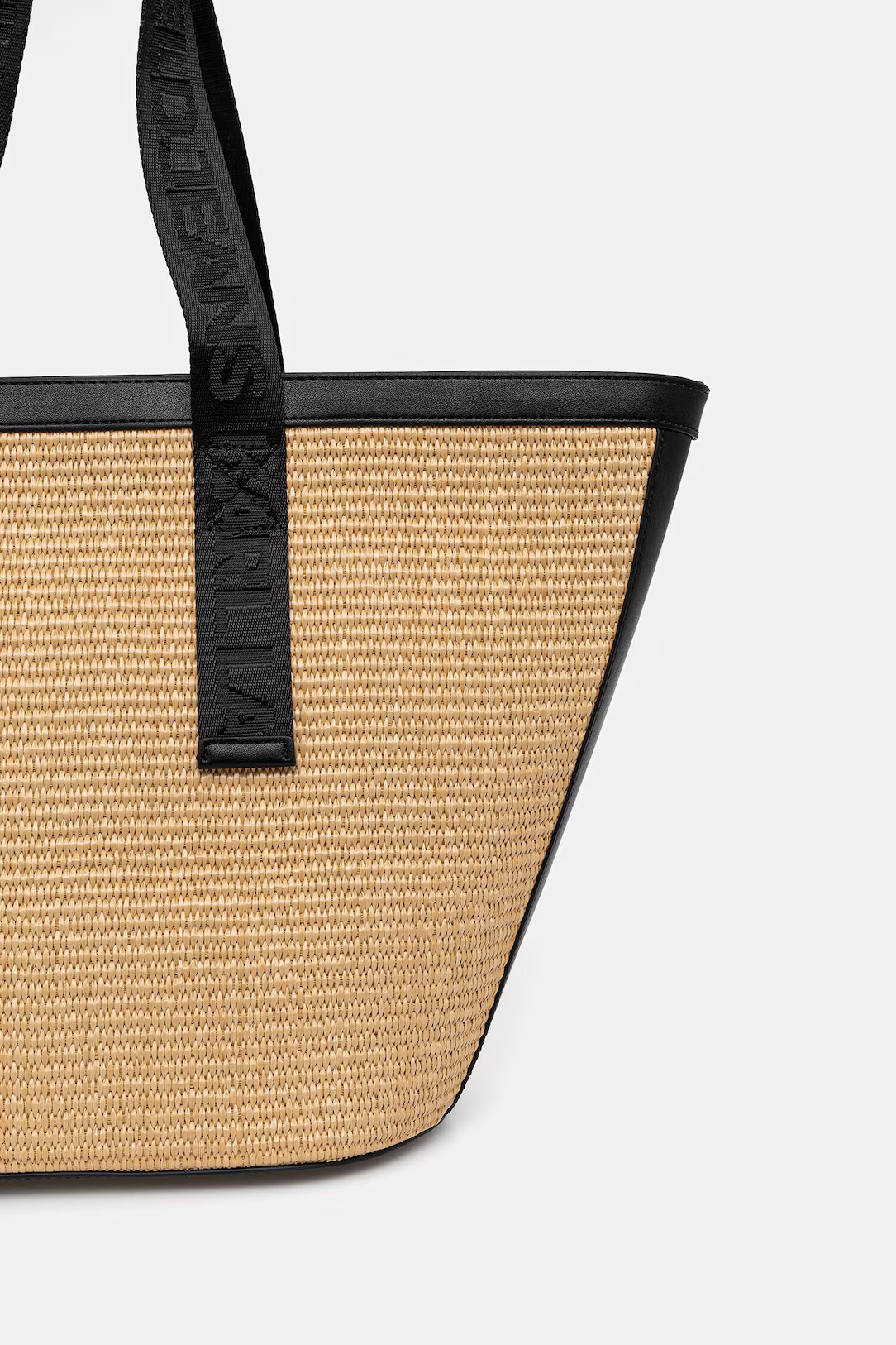 KARL LAGERFELD JEANS - Box Logo Raffia Shopper