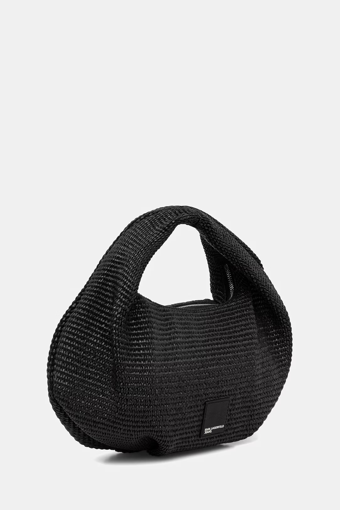 KARL LAGERFELD JEANS - Box Logo Raffia Hobo