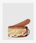 K/signature Raffia Belt