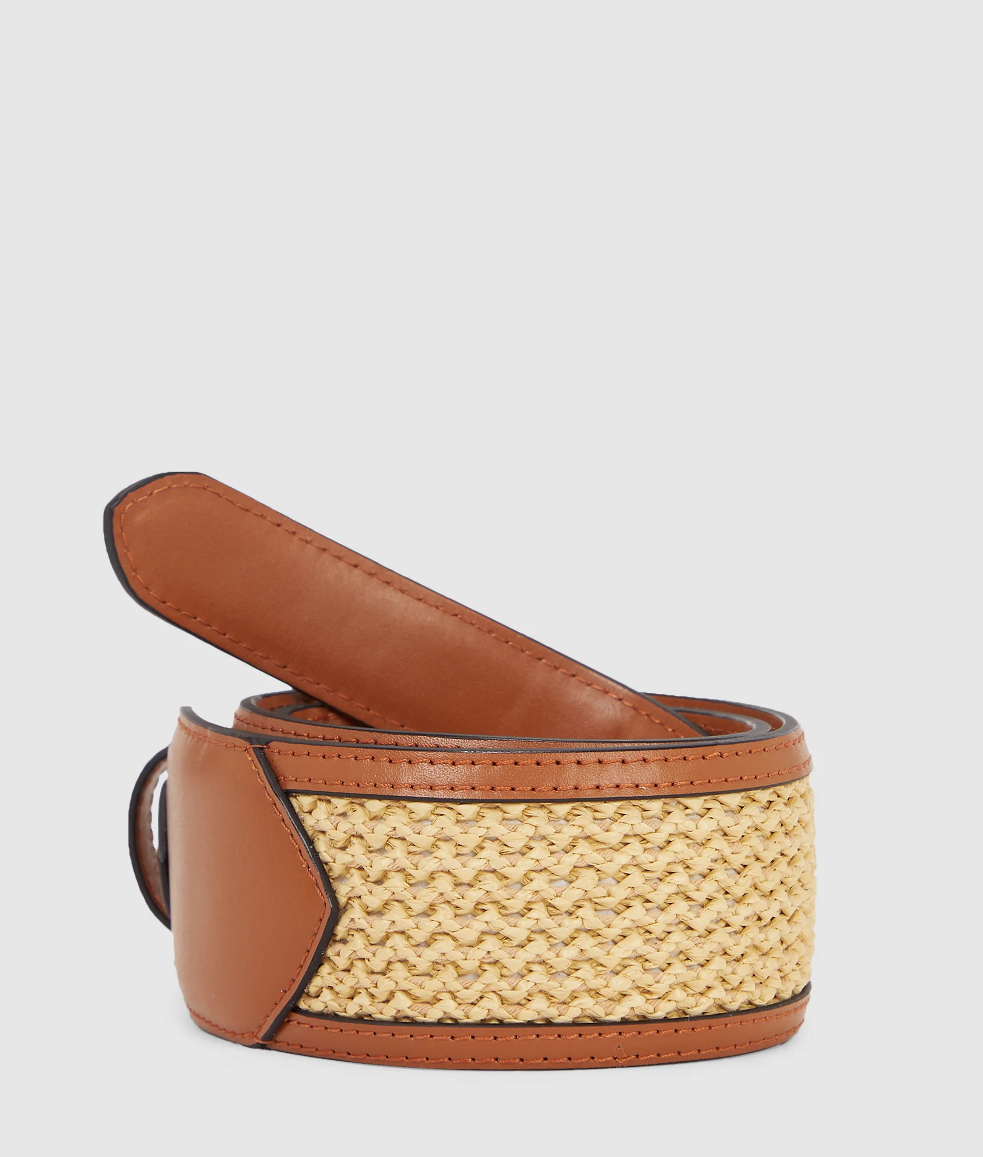 KARL LAGERFELD - K/signature Raffia Belt