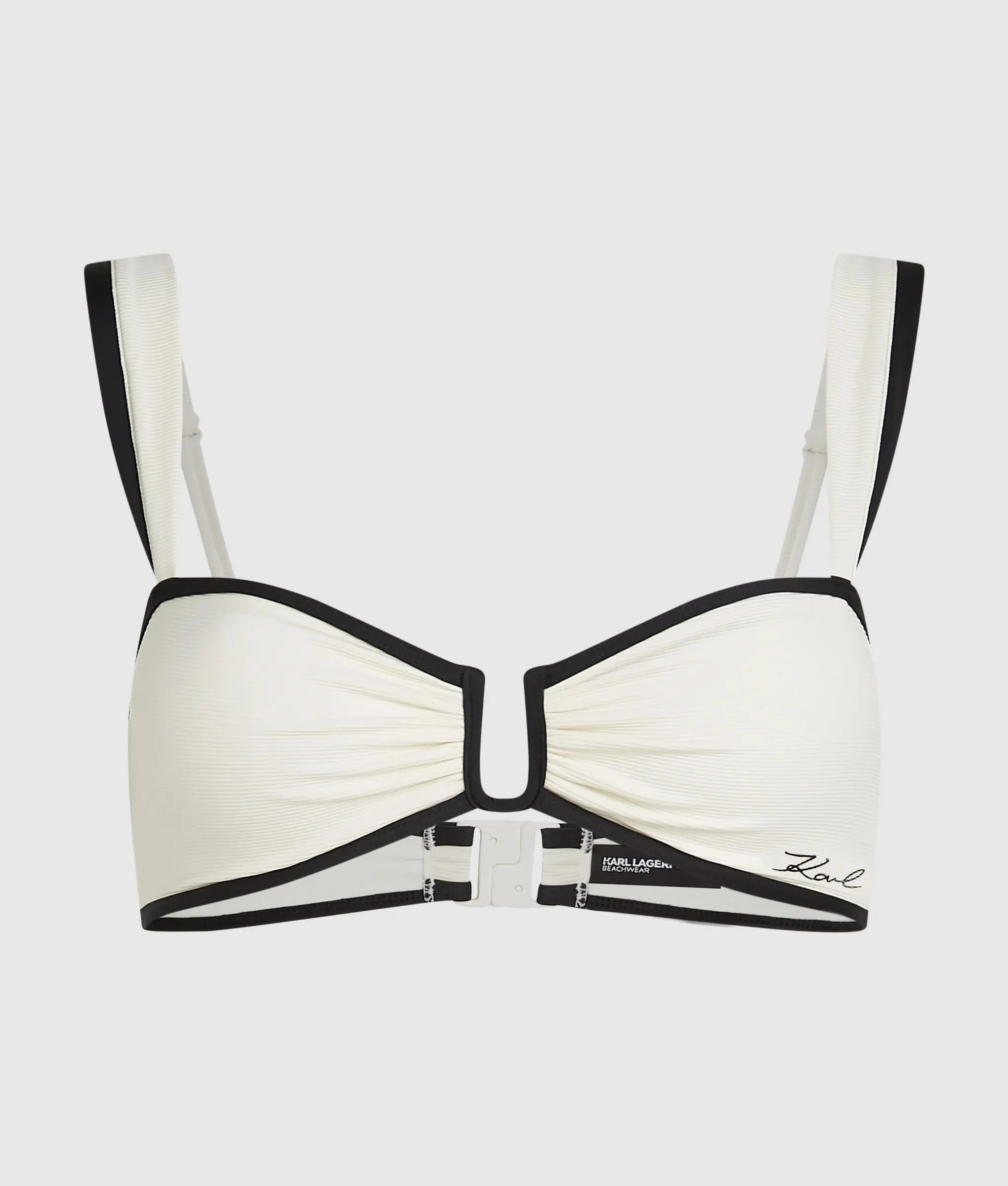 KARL LAGERFELD - Signature Bandeau Bikini Top