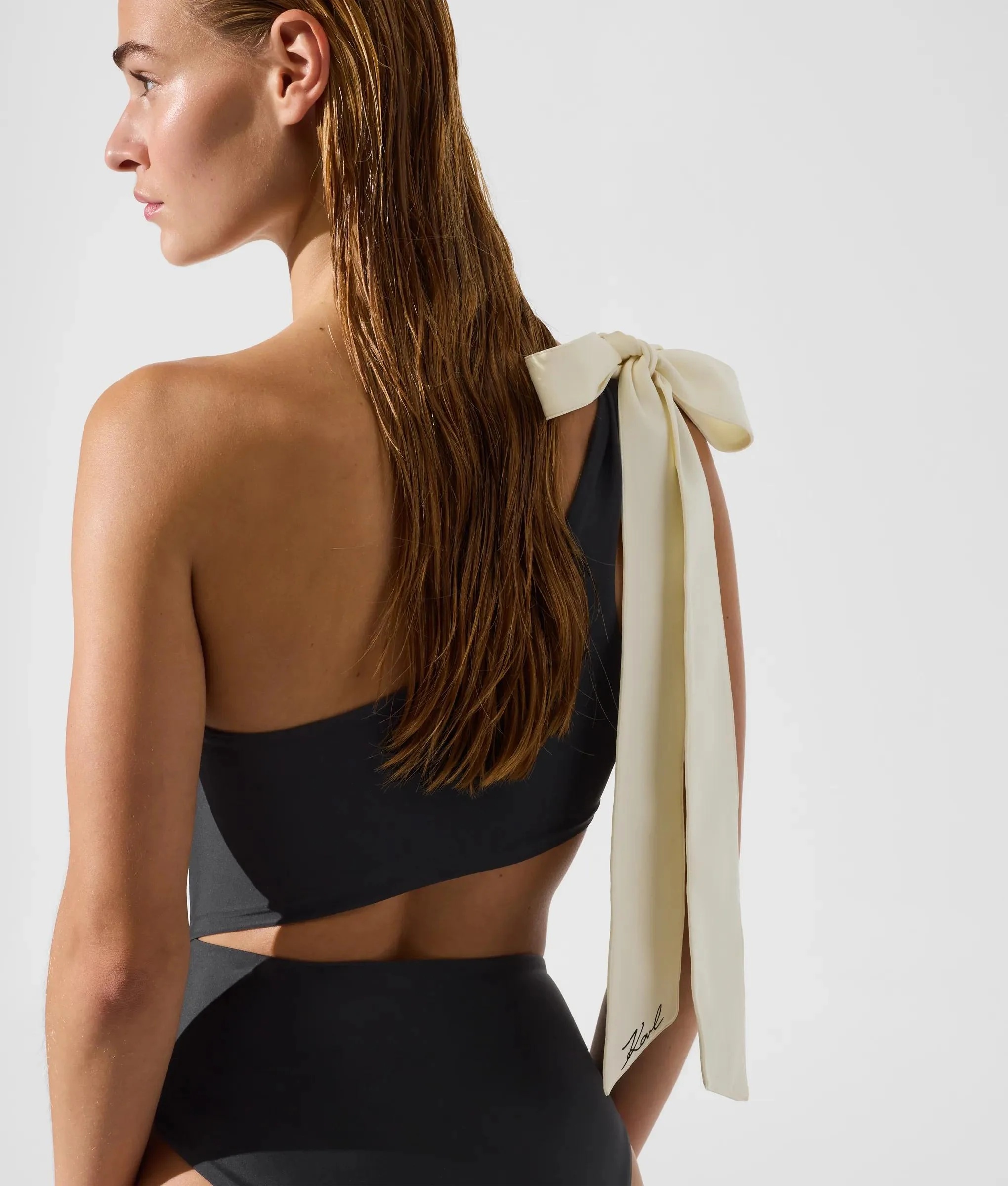 KARL LAGERFELD - Bow Cheeky Swimsuit