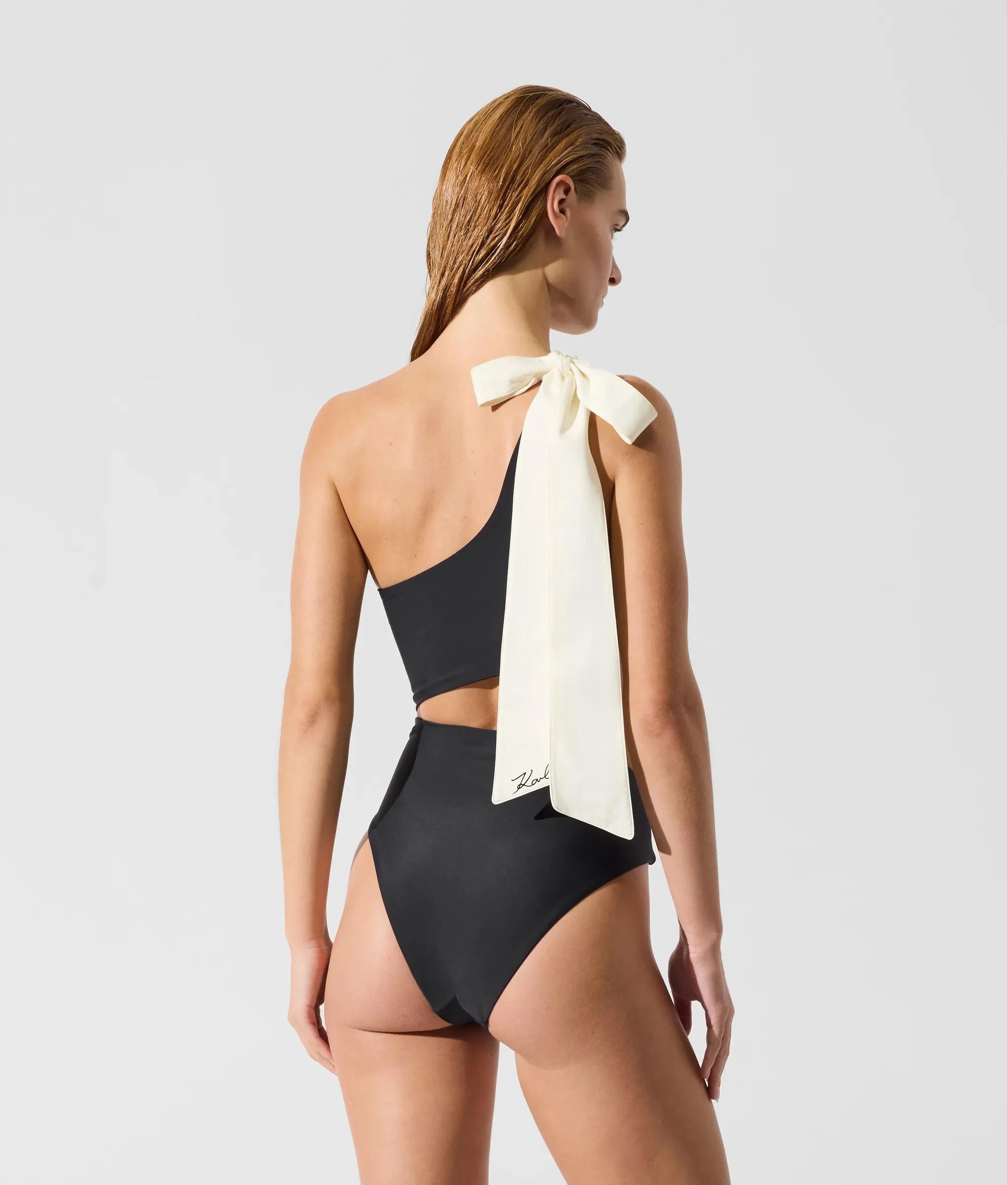 KARL LAGERFELD - Bow Cheeky Swimsuit