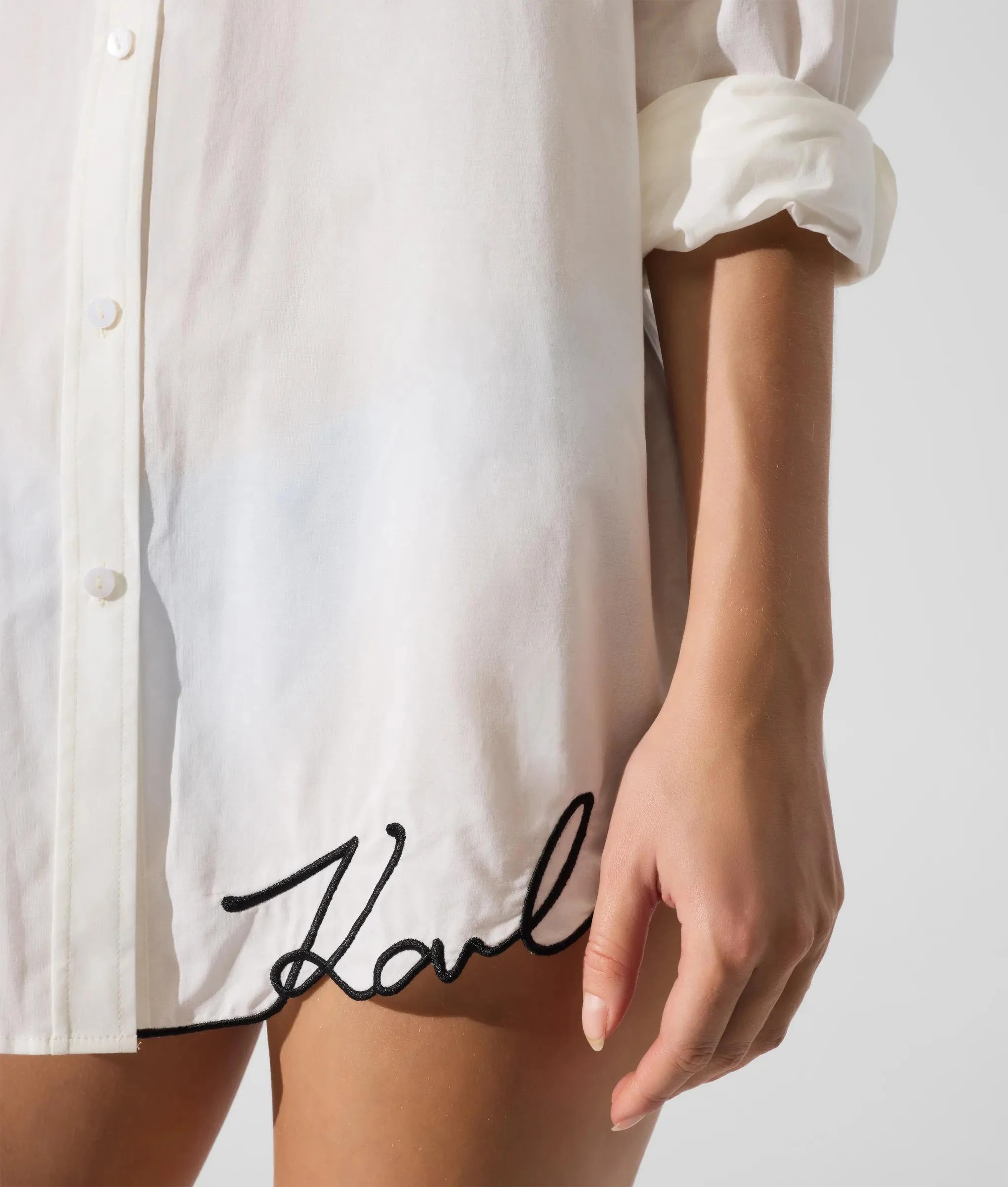 KARL LAGERFELD - Signature Oversized  Beach Shirt