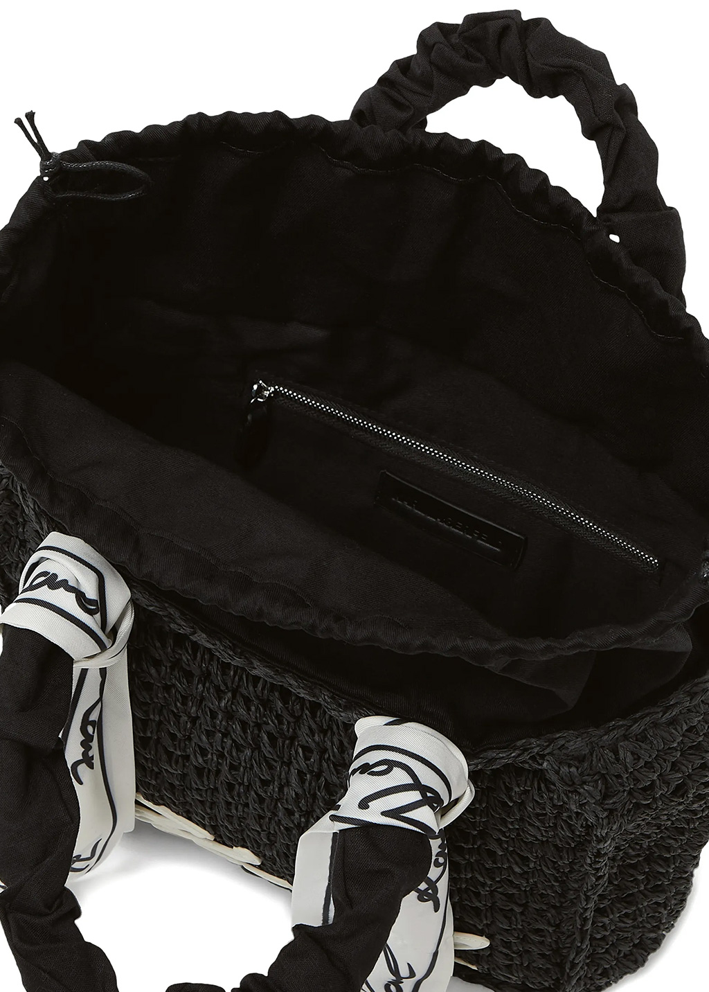 KARL LAGERFELD - Signature scarf beach bag