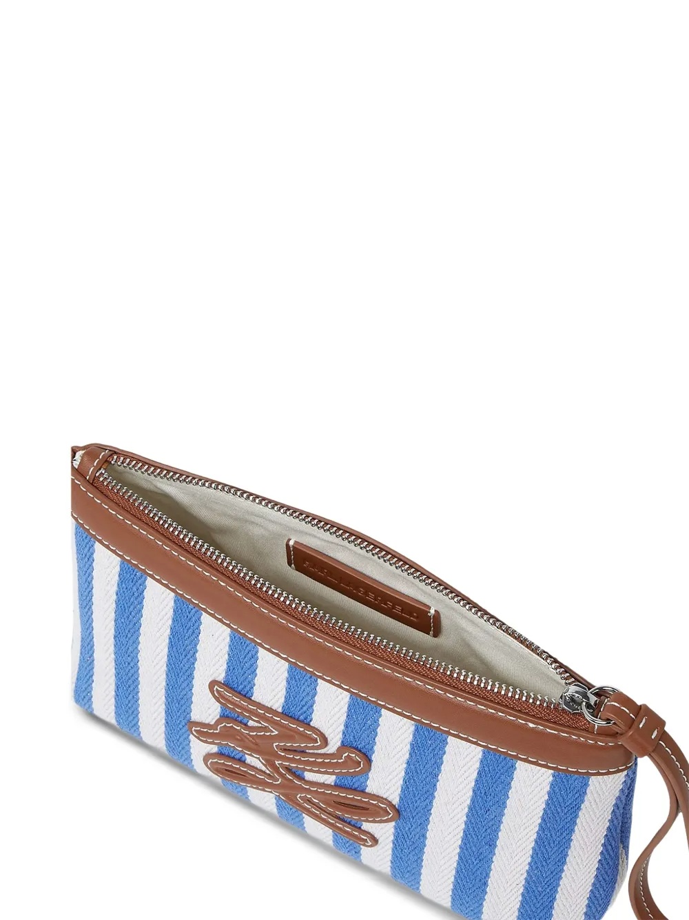 KARL LAGERFELD - Stripe Autograph Pouch