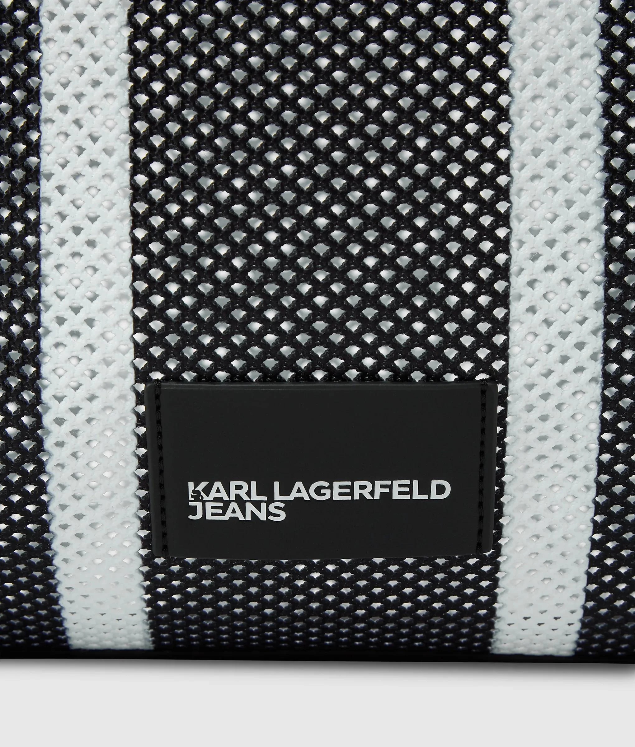 KARL LAGERFELD JEANS - Stripe Mesh Summer Tote