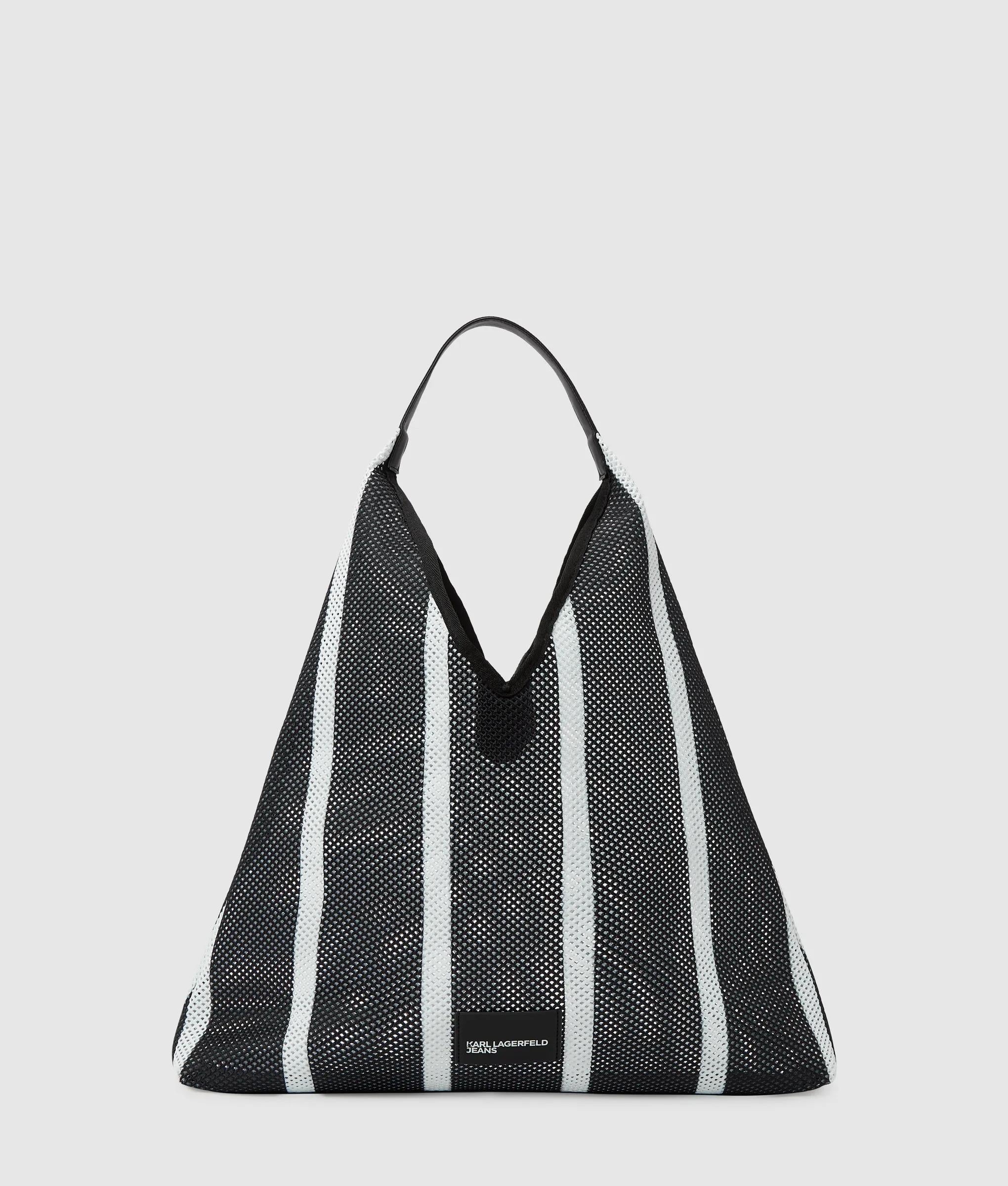 KARL LAGERFELD JEANS - Stripe Mesh Summer Tote