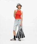 Stripe Mesh Summer Tote