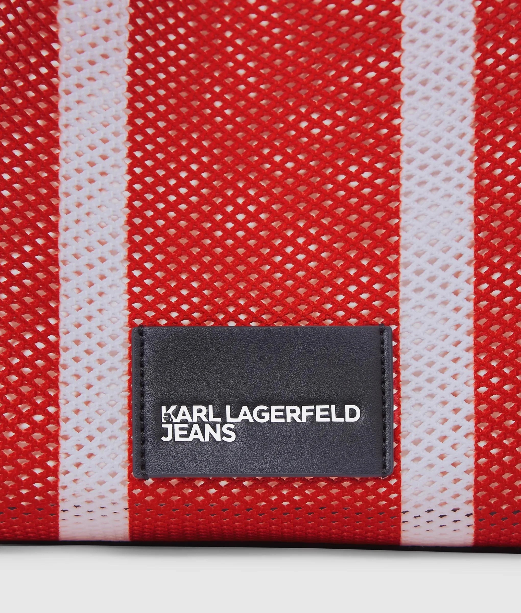 KARL LAGERFELD JEANS - Stripe Mesh Summer Tote
