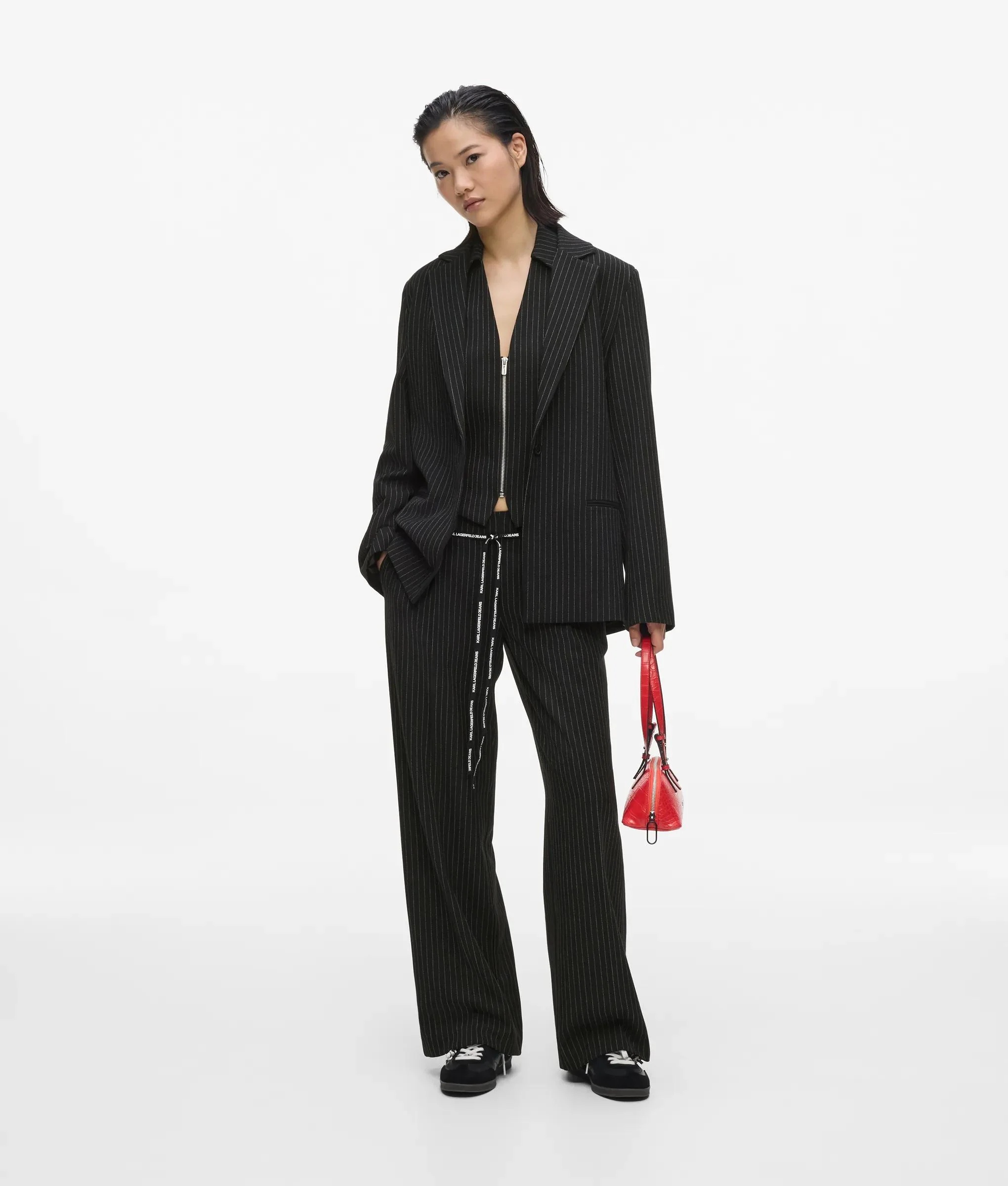 KARL LAGERFELD JEANS - Karl Lagerfeld Jeans KLJ PINSTRIPE TAILORED PANT B3W10019