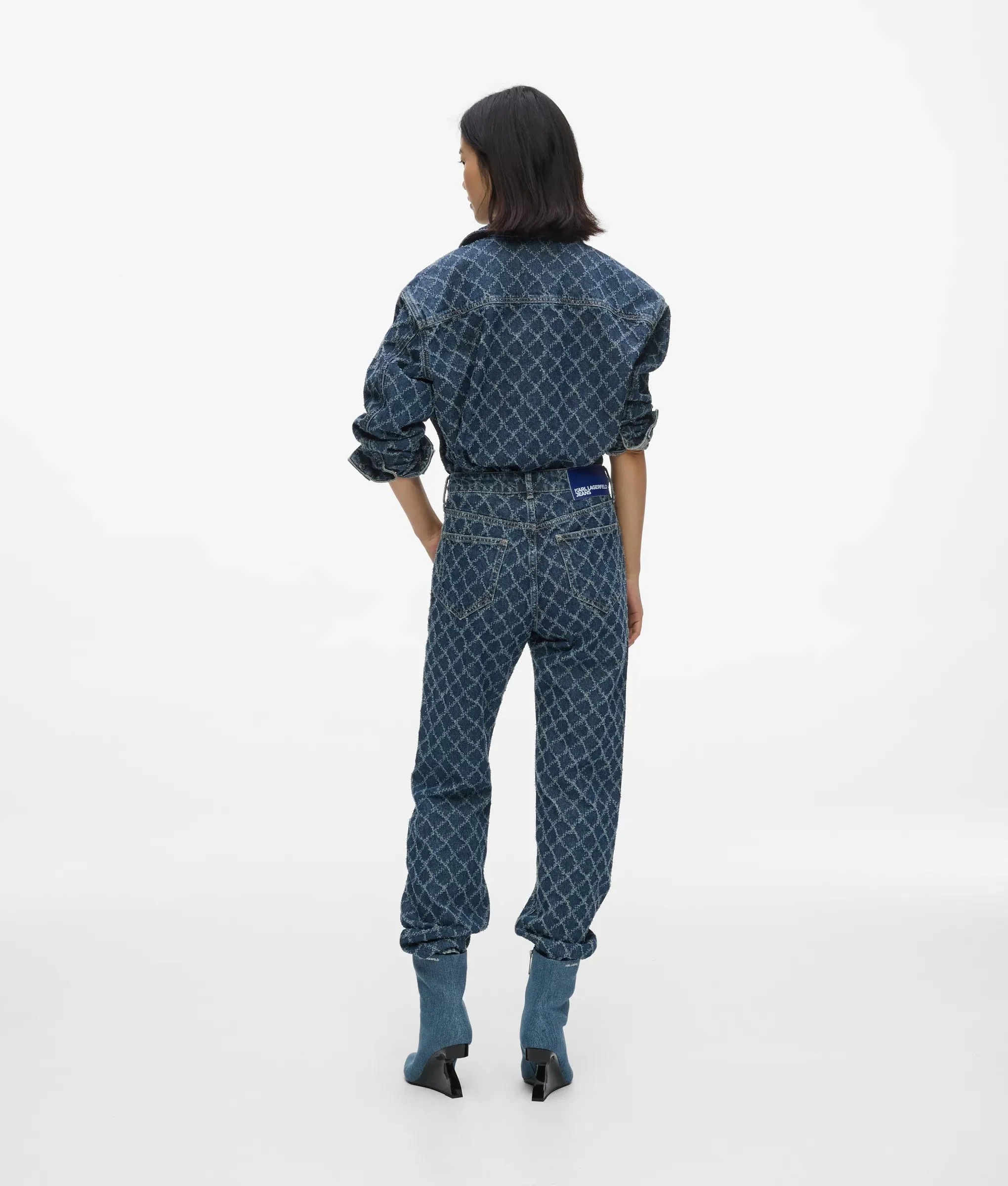 KARL LAGERFELD JEANS - Straight Argyle Denim