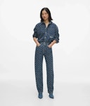 Straight Argyle Denim