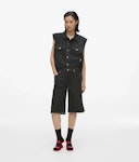 Pinstripe Denim Bermuda