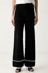 Pearl Detail Knit Pants