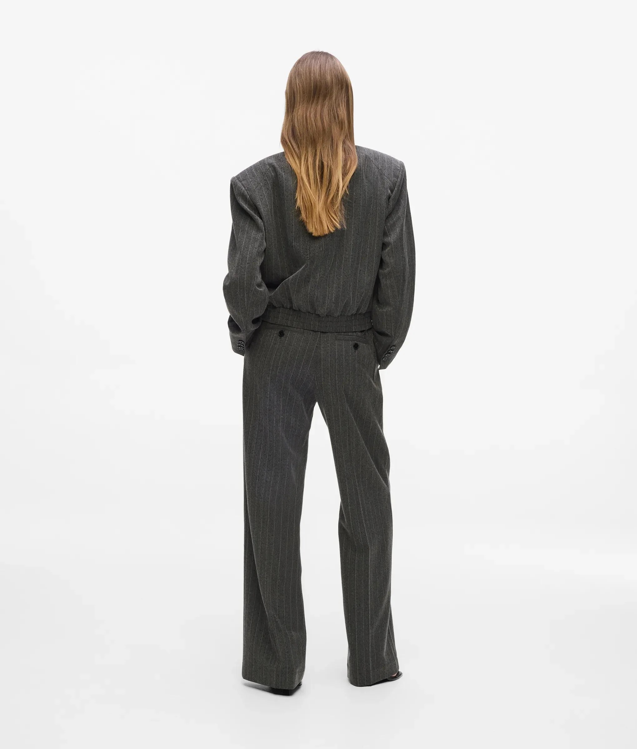KARL LAGERFELD - Pinstripe Tailored Pants