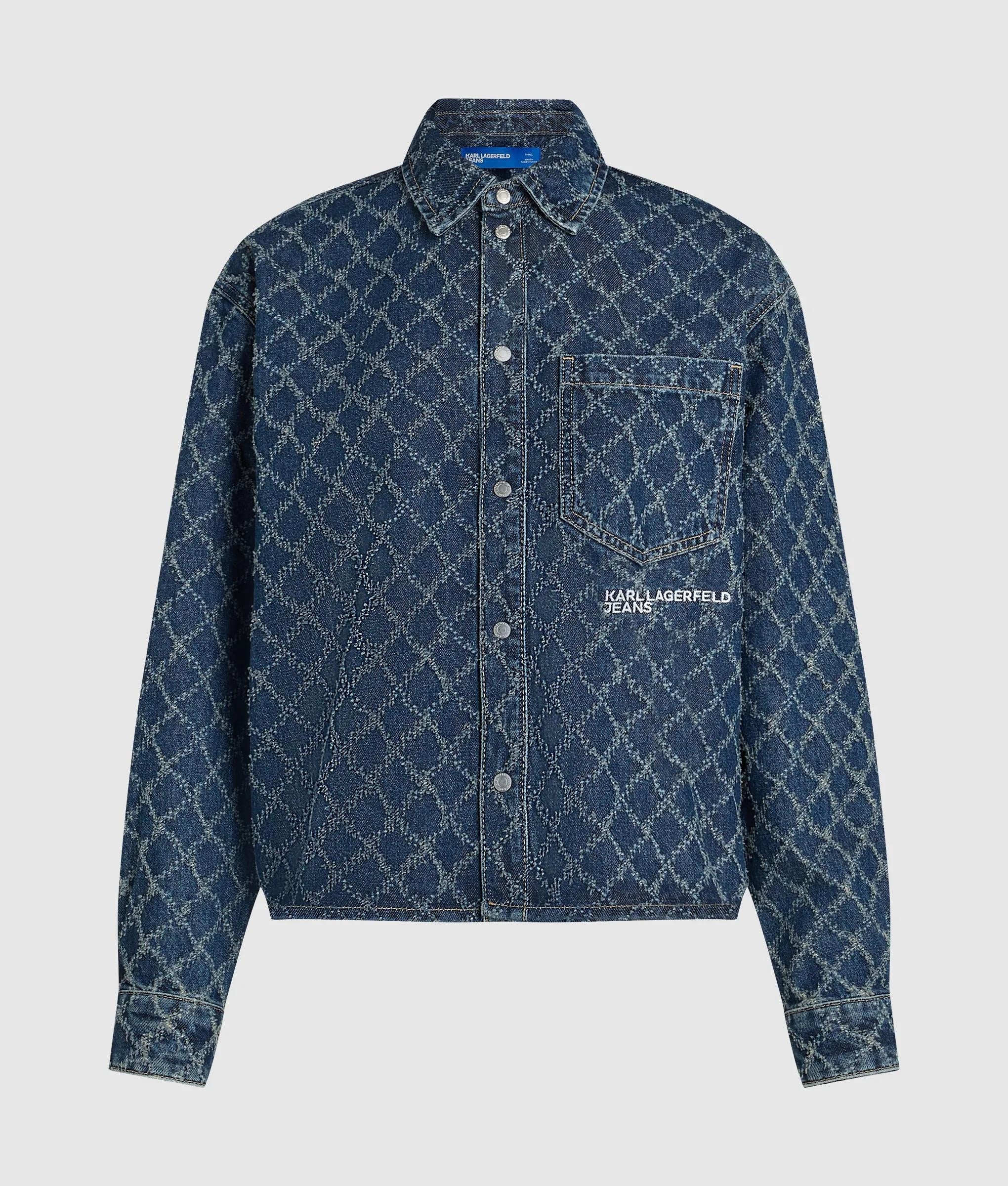 KARL LAGERFELD JEANS - Argyle Denim Shirt