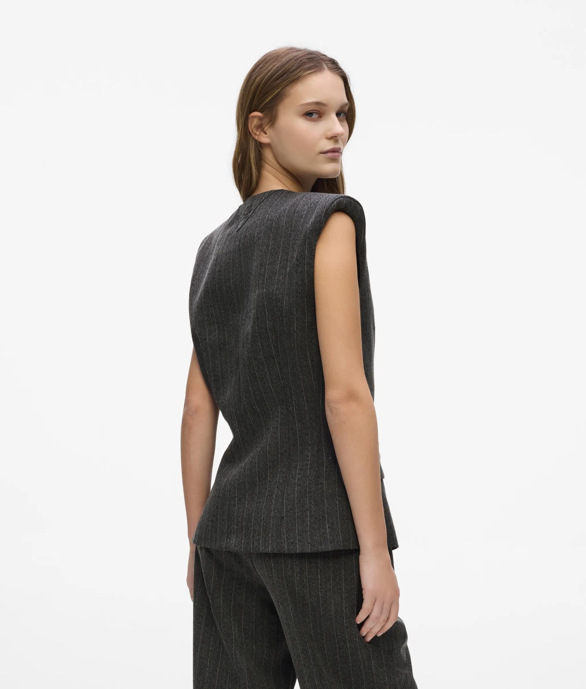 KARL LAGERFELD - Pinstripe Tailored Vest
