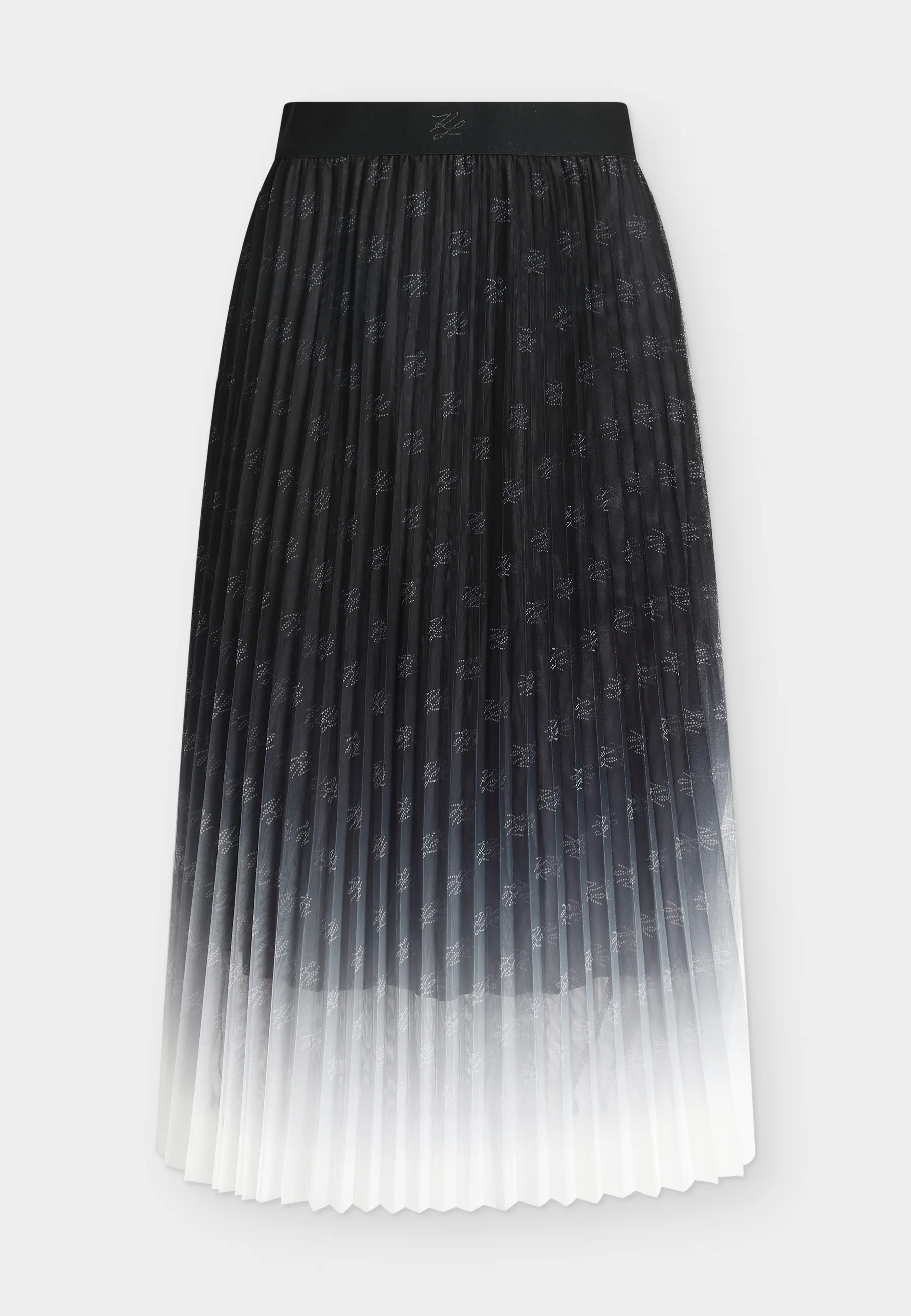 KARL LAGERFELD - Pleated Mesh Skirt