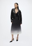 Pleated Mesh Skirt