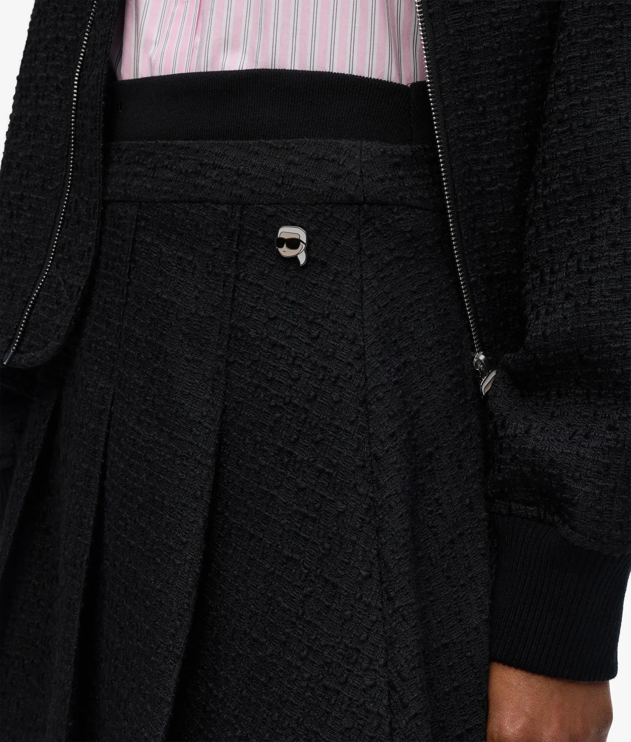KARL LAGERFELD - Ikon Boucle Skirt