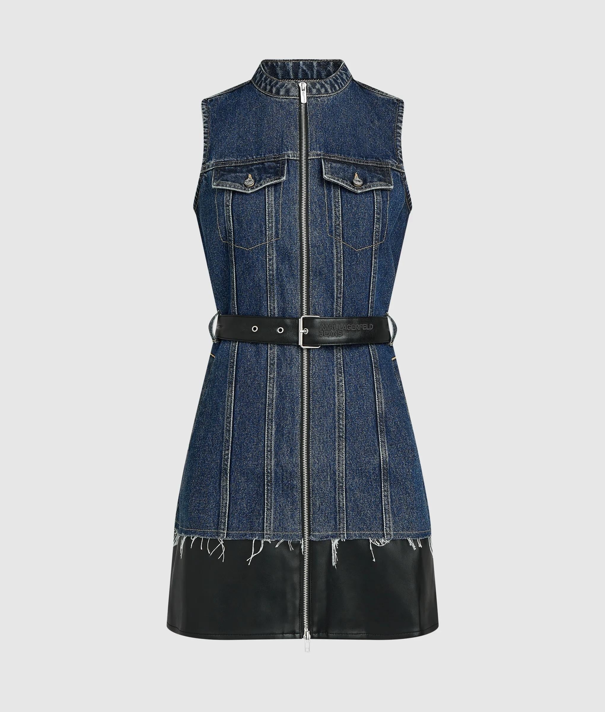 KARL LAGERFELD JEANS - Mixed Material Dress