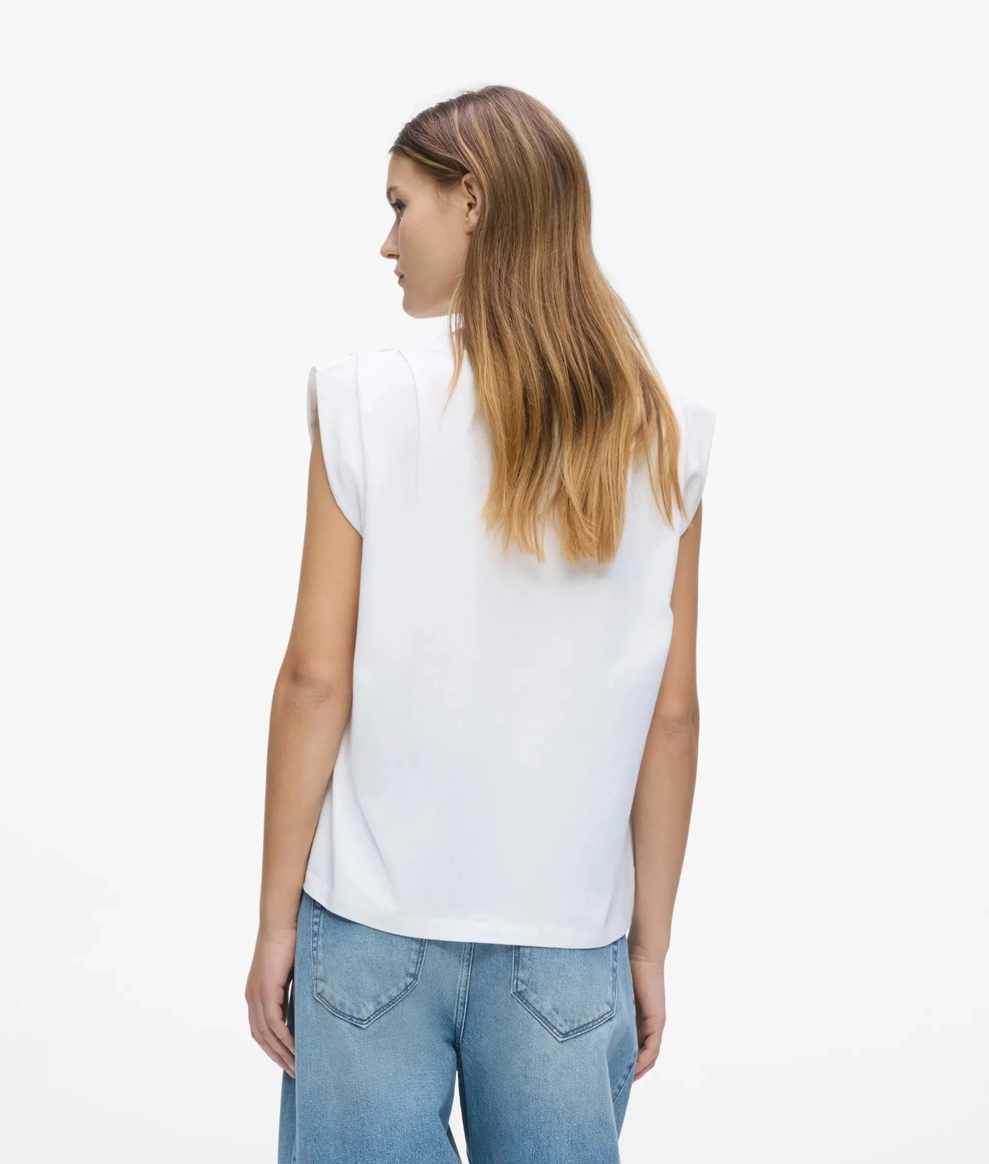 KARL LAGERFELD - Rue St-Guillaume Sleeveless T-shirt