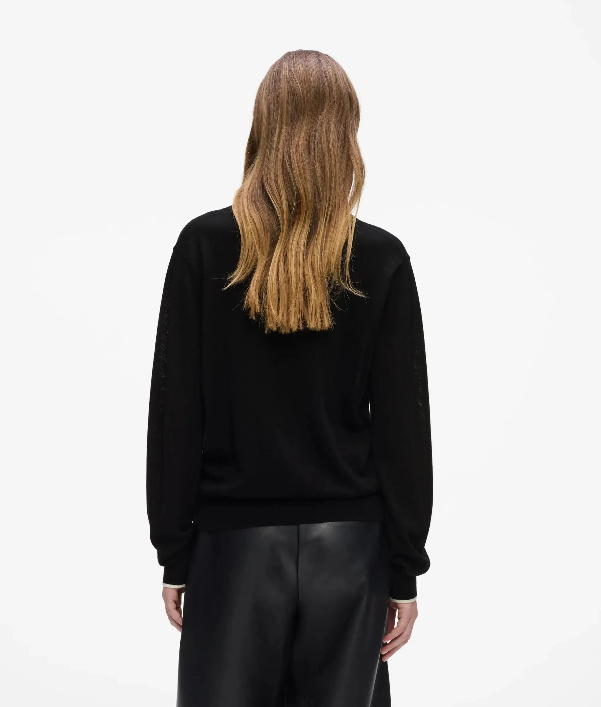 KARL LAGERFELD - Essential Merino Wool Cardigan