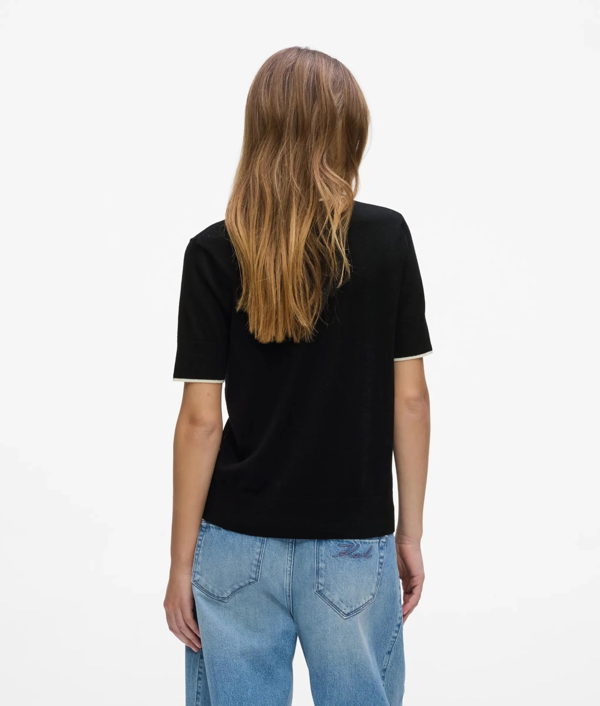 KARL LAGERFELD - Essential Merino Wool Polo