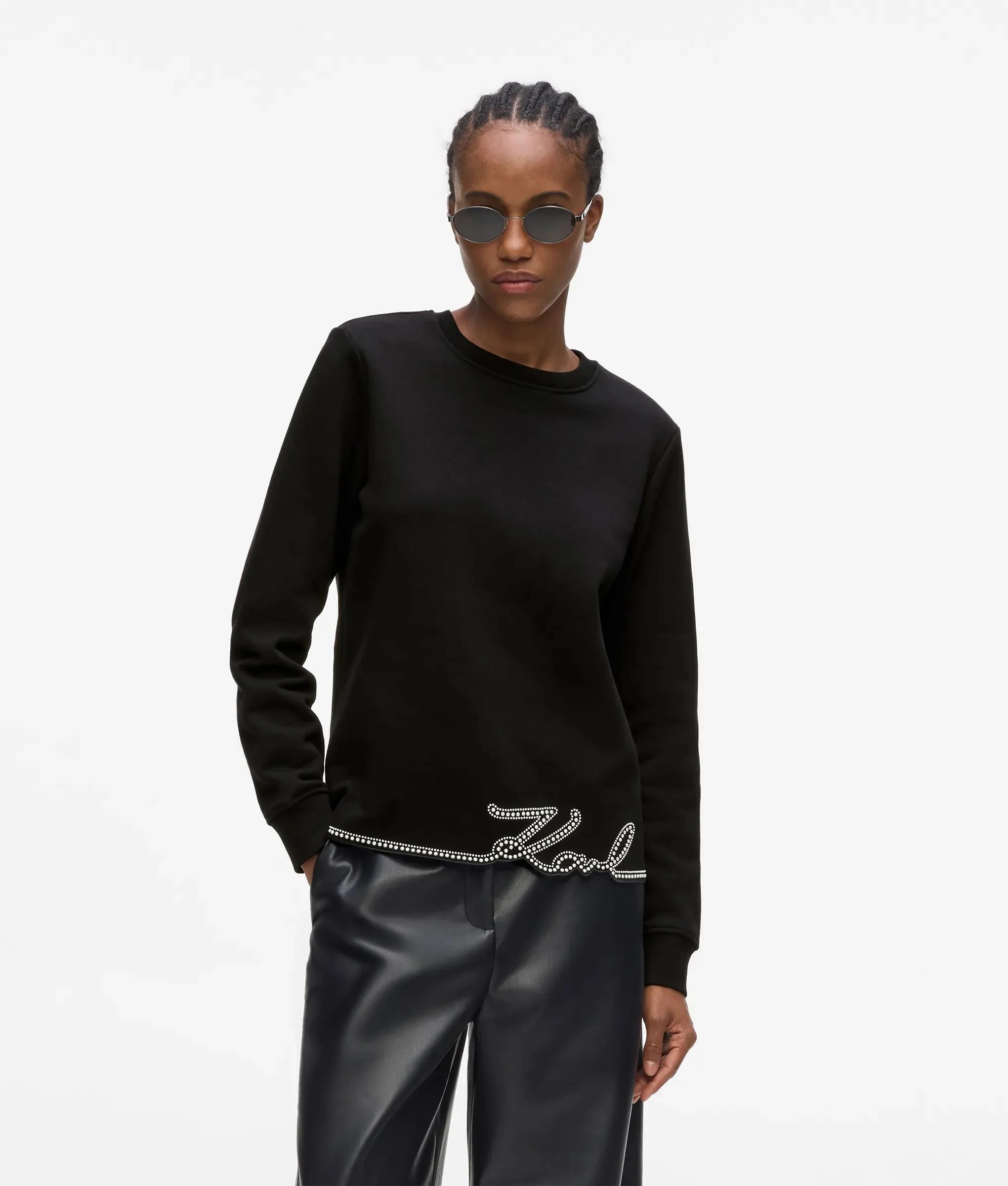 KARL LAGERFELD - Signature Hem Sweatshirt