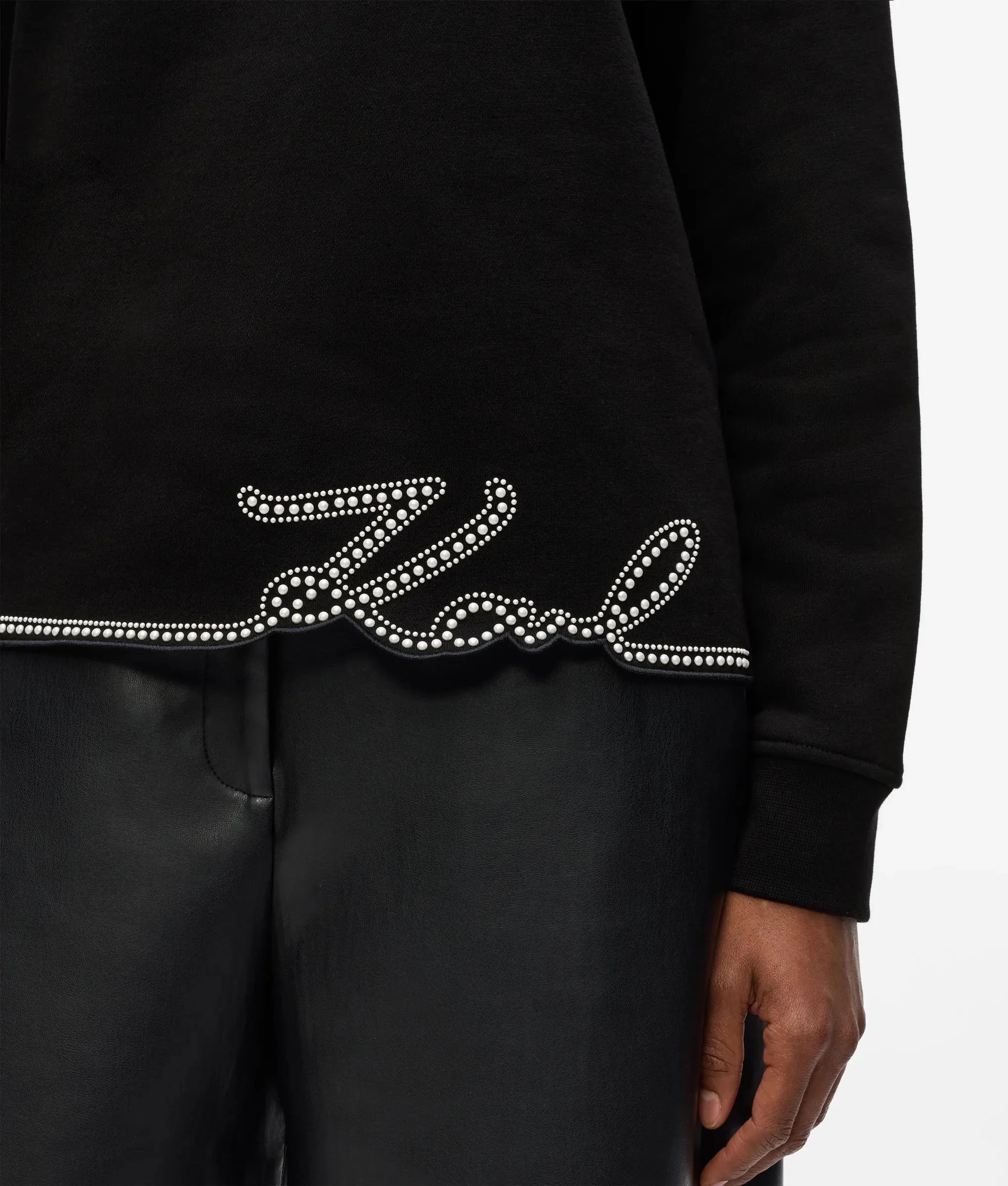 KARL LAGERFELD - Signature Hem Sweatshirt