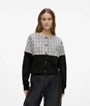 Boucle Mix Jersey Cardigan