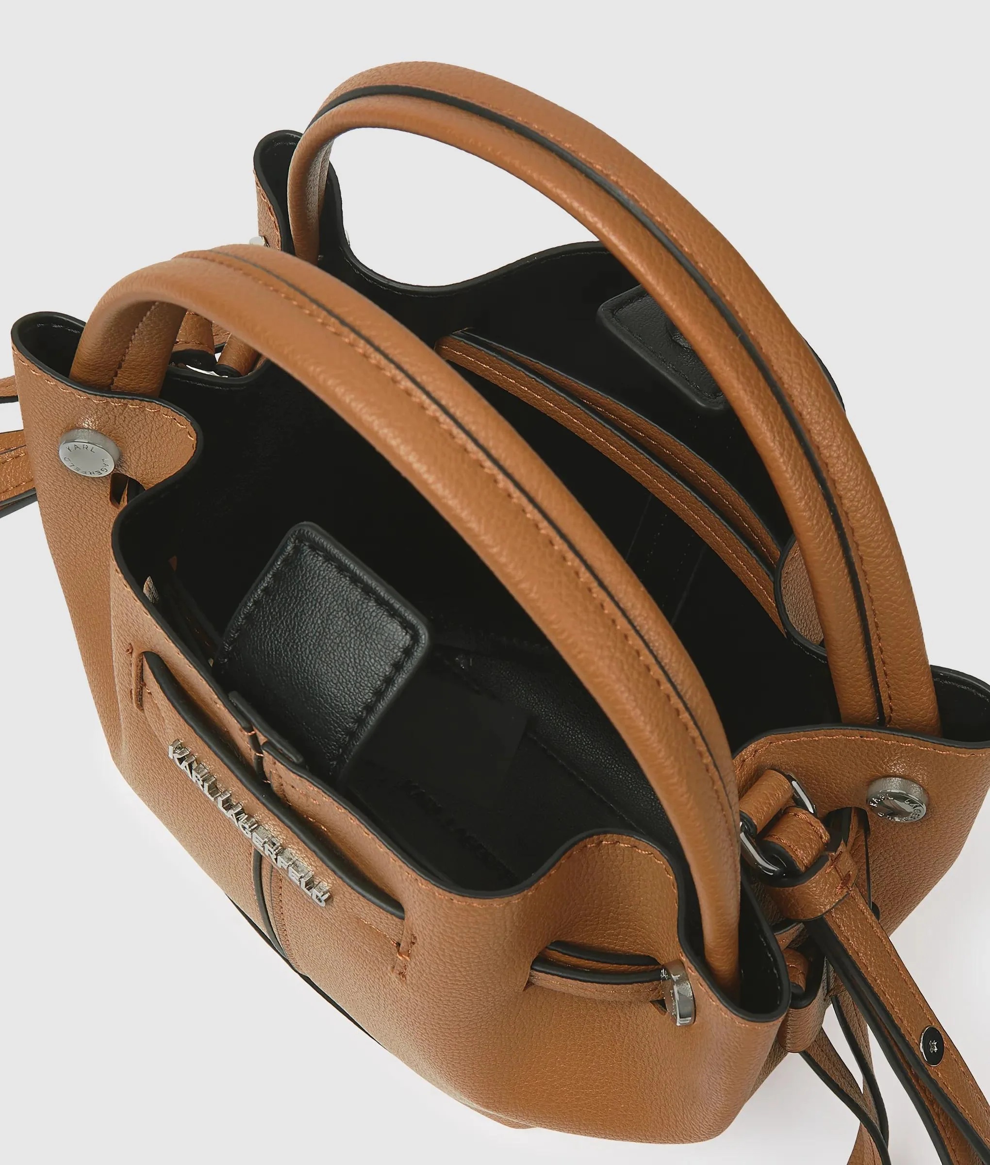 KARL LAGERFELD - Pierced Mini Bucket Bag