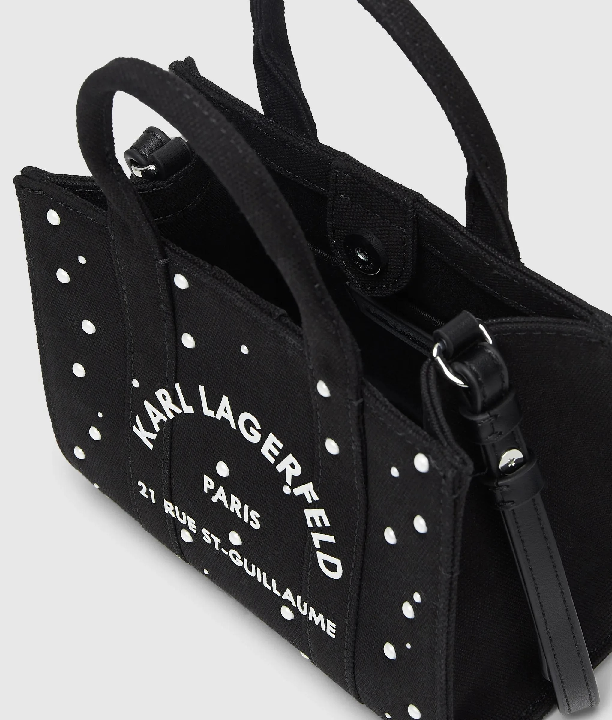 KARL LAGERFELD - Square Mini Pearls Tote