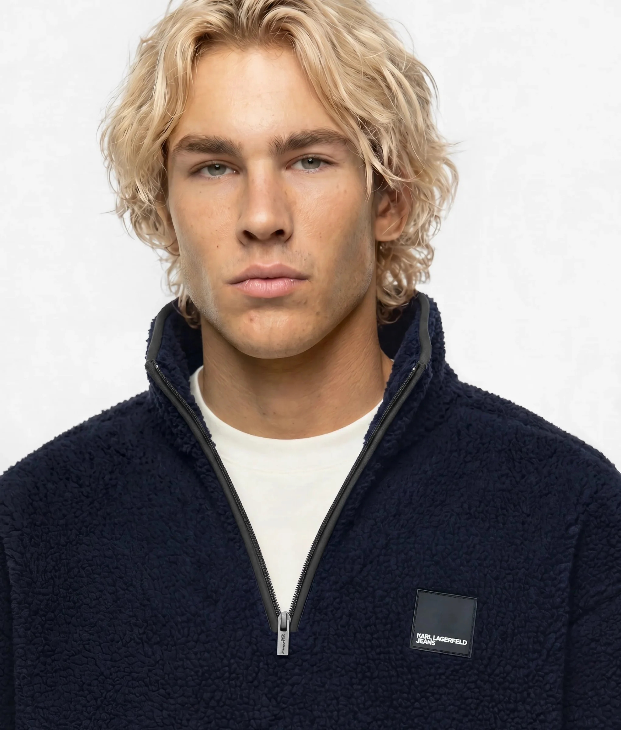 KARL LAGERFELD JEANS - Boxy Half-Zip Fleece