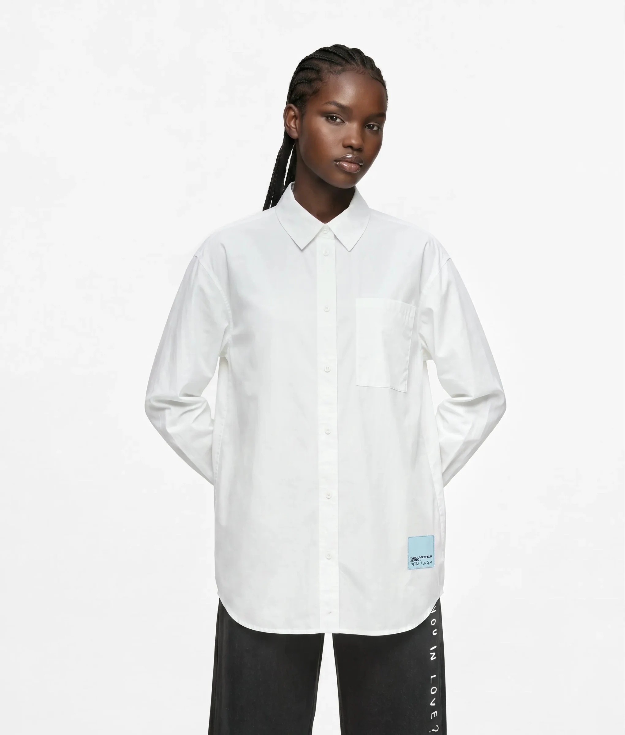 KARL LAGERFELD JEANS - Relaxed Poplin Shirt