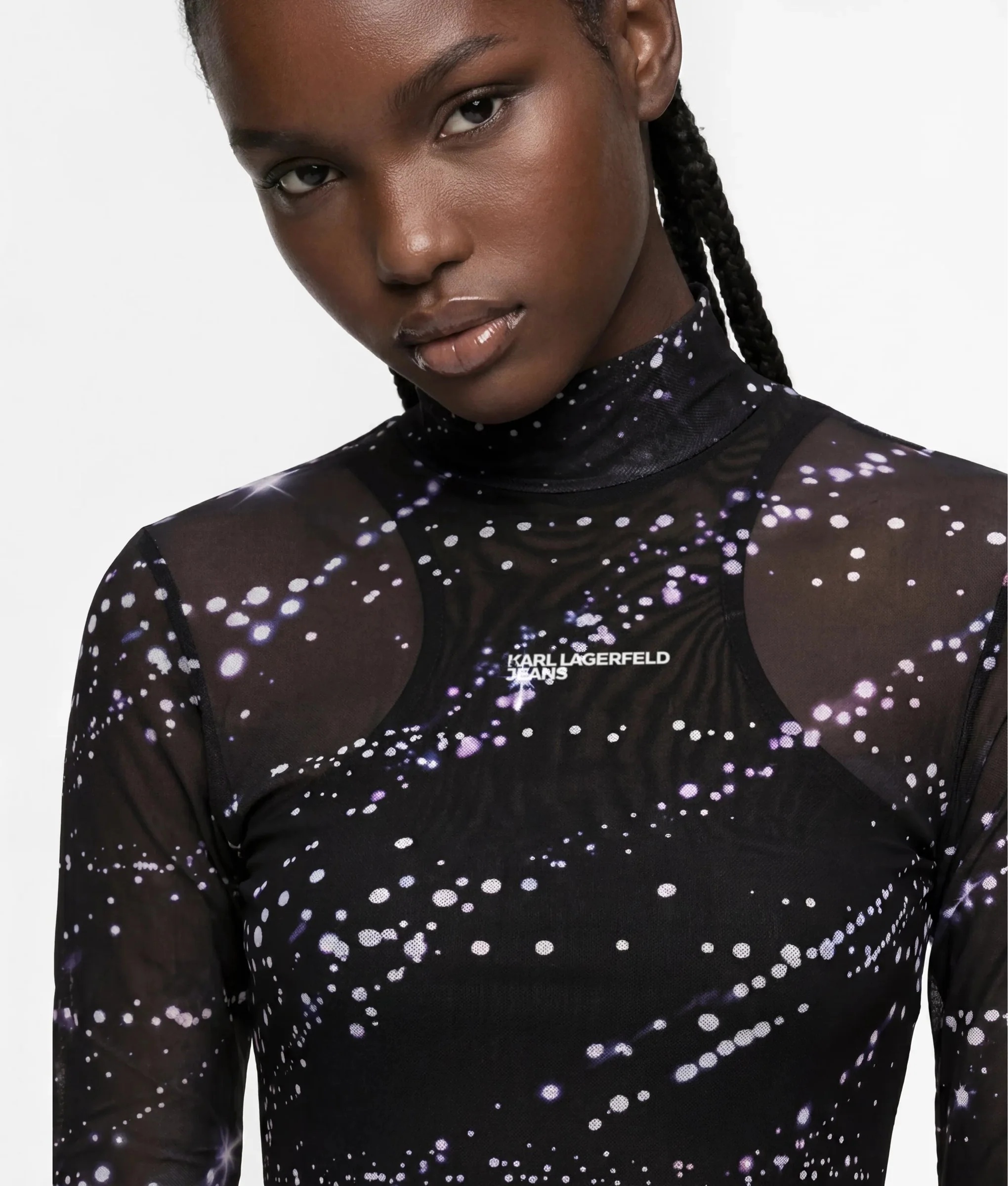 KARL LAGERFELD JEANS - Mesh Maxi Dress